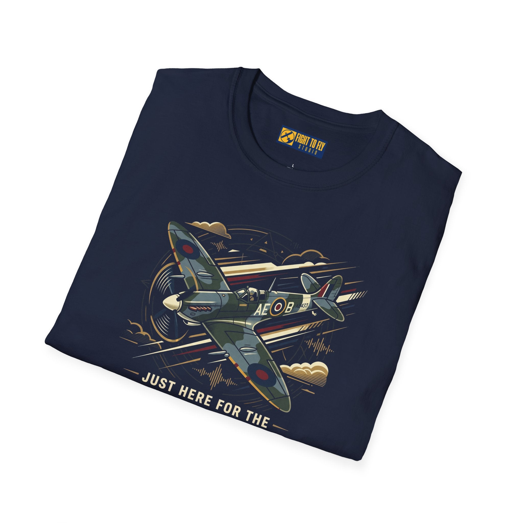 Just Here for the Airplane Noise Spitfire Tee