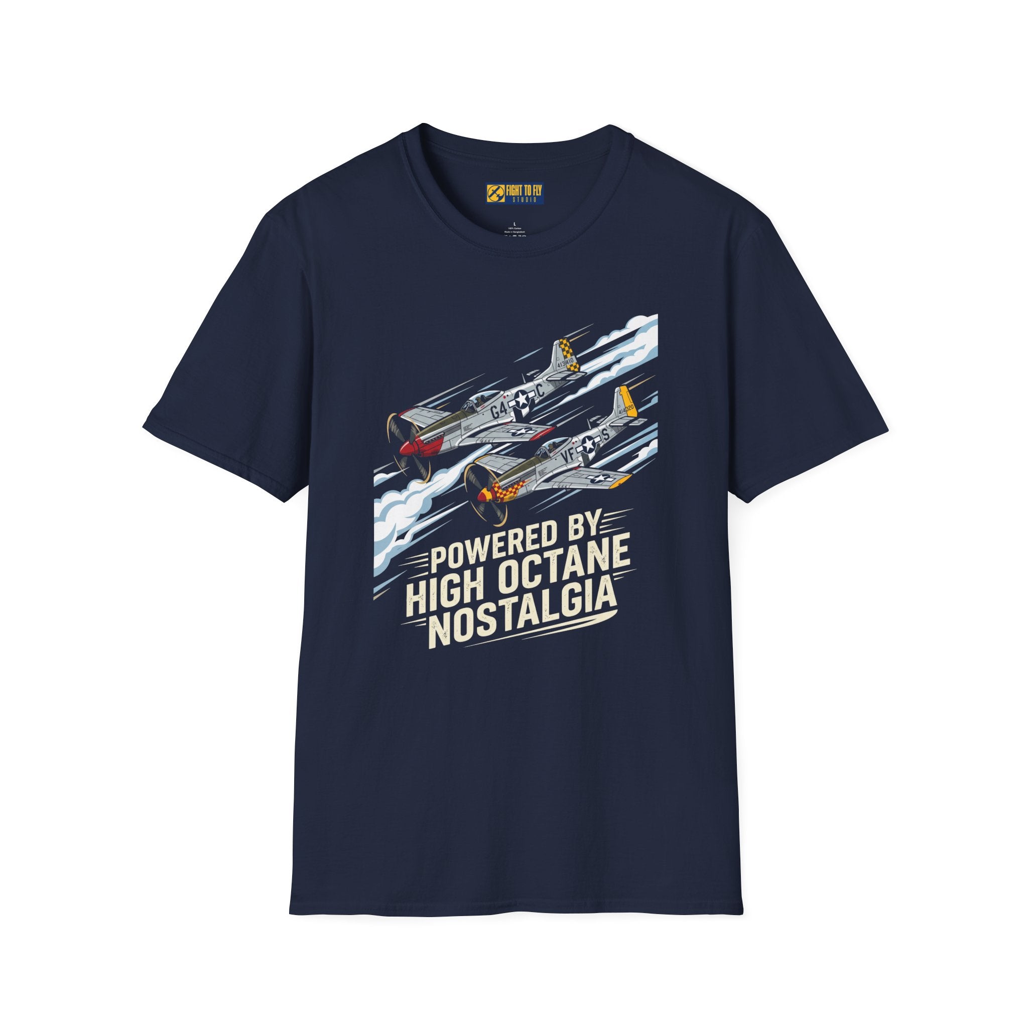 Powered by High Octane Nostalgia Mustang Tee