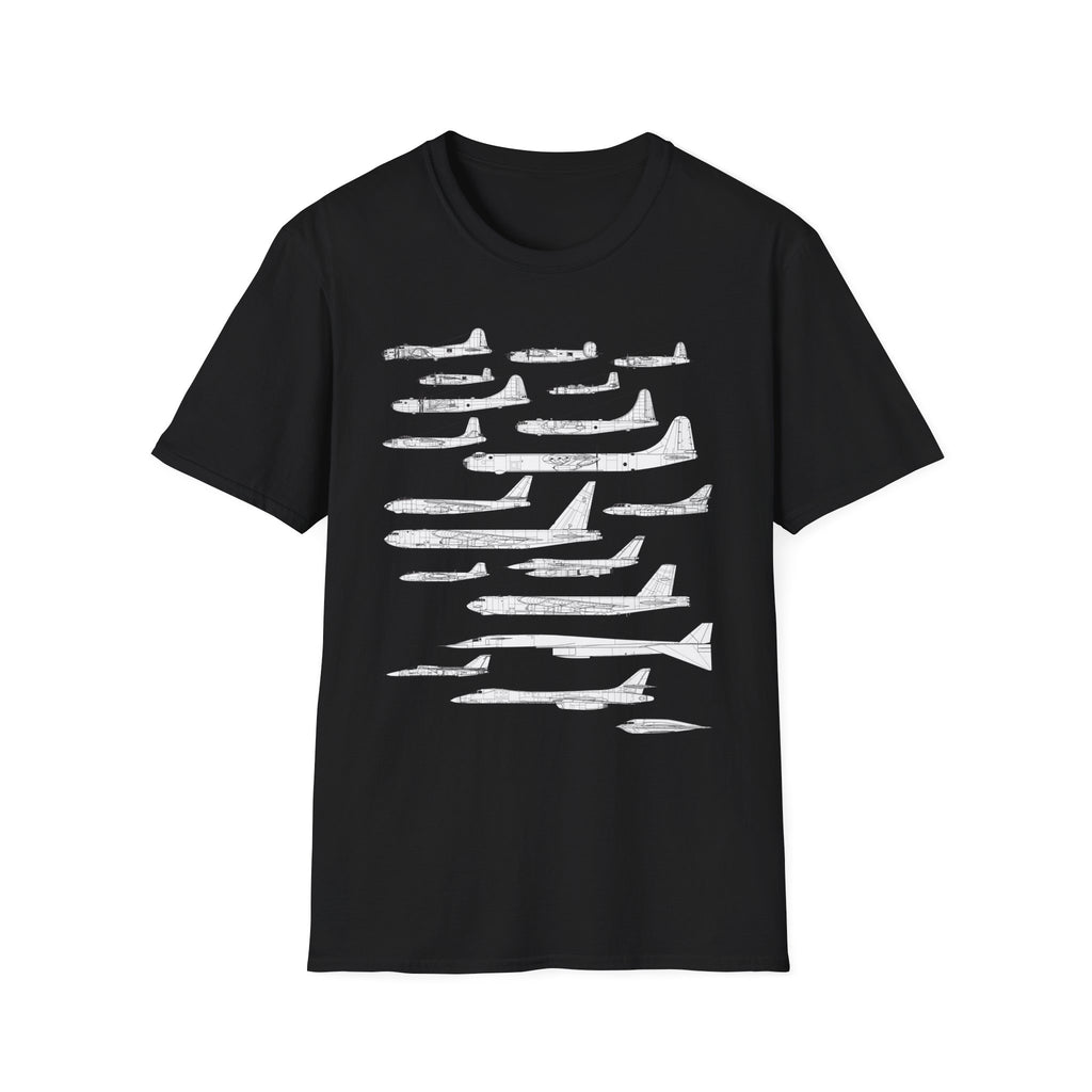 Lineage of USAF Bombers Evolution Tee