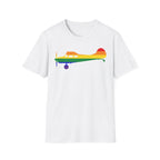 Cessna 170 Rainbow Pride Airplane Silhouette