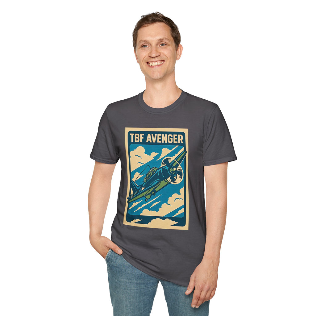 Avenger Premium T-Shirt – WWII Torpedo Bomber Full Graphic Aviation Tee - Pilot gifts - warbird t-shirt