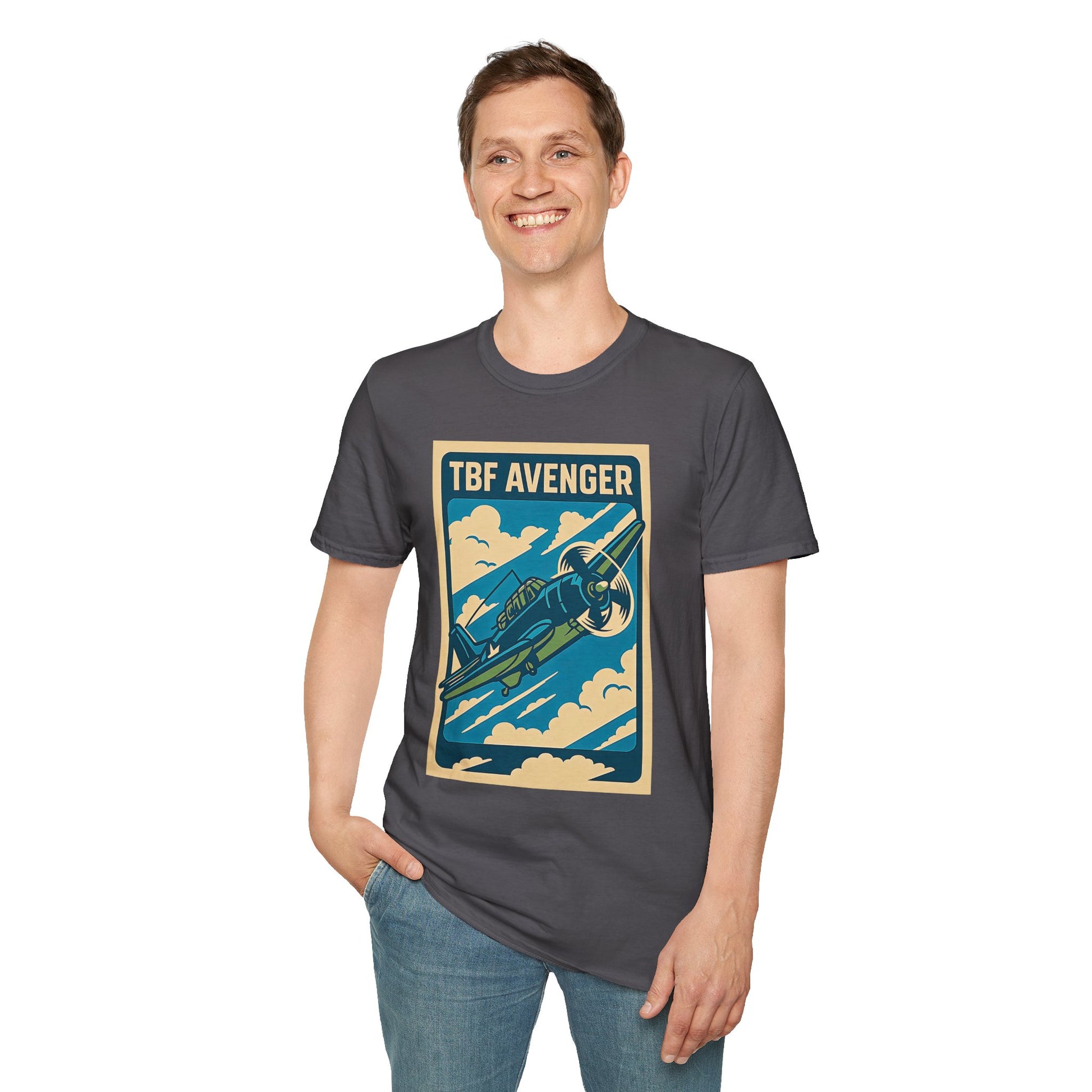 Avenger Premium T-Shirt – WWII Torpedo Bomber Full Graphic Aviation Tee - Pilot gifts - warbird t-shirt