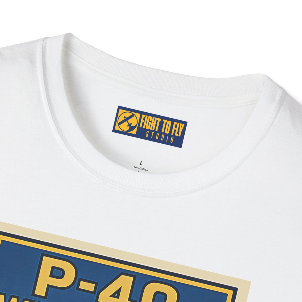 P-40 Premium T-Shirt – Iconic WWII Fighter Full Graphic Aviation Tee - Pilot gifts - warbird t-shirt