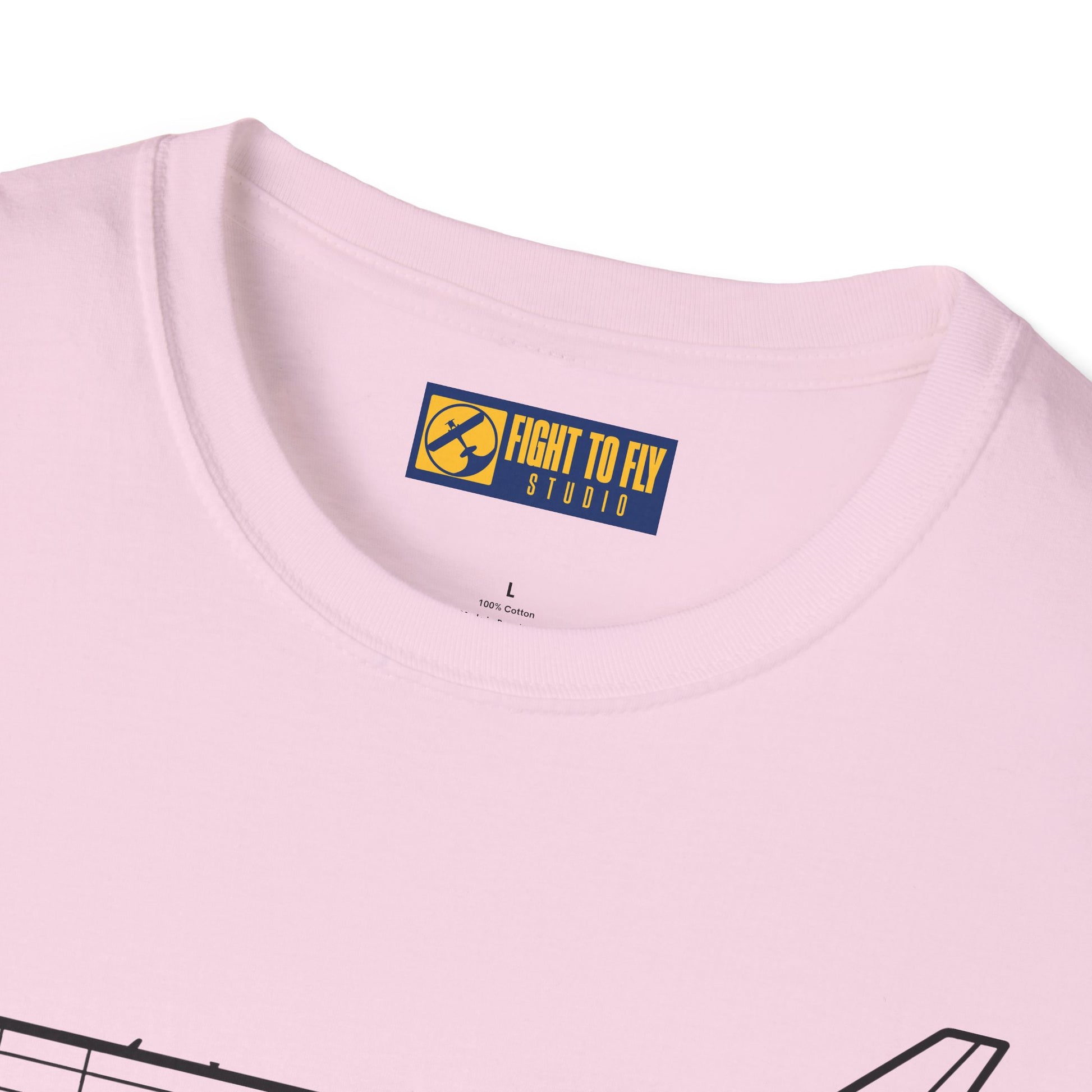 KC-46 T-Shirt – KC-46 Pegasus Tanker Aircraft Side Profile Aviation Tee