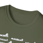 Lineage of USAF Bombers Evolution Tee