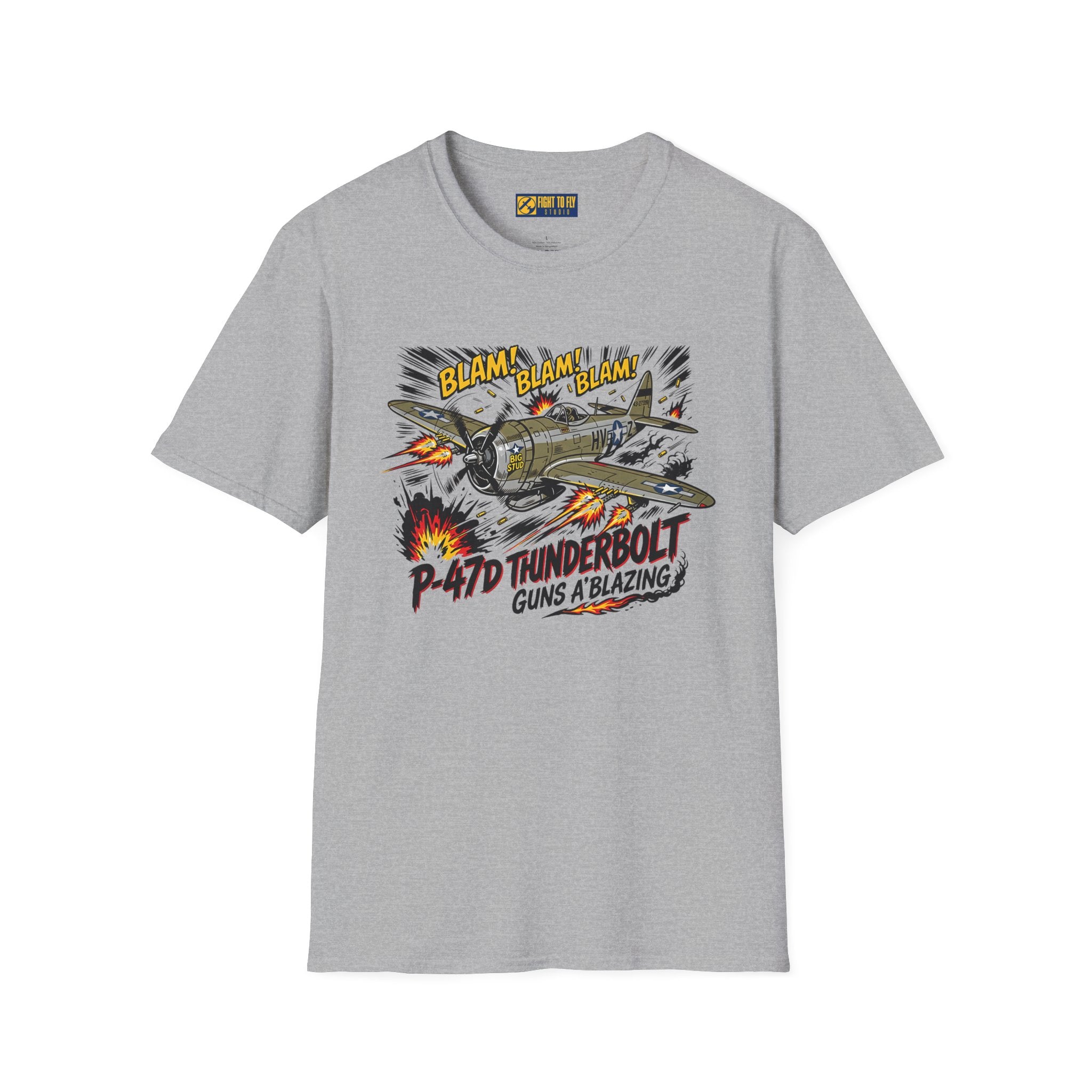 P-47D Thunderbolt Guns A-Blazing T-Shirt