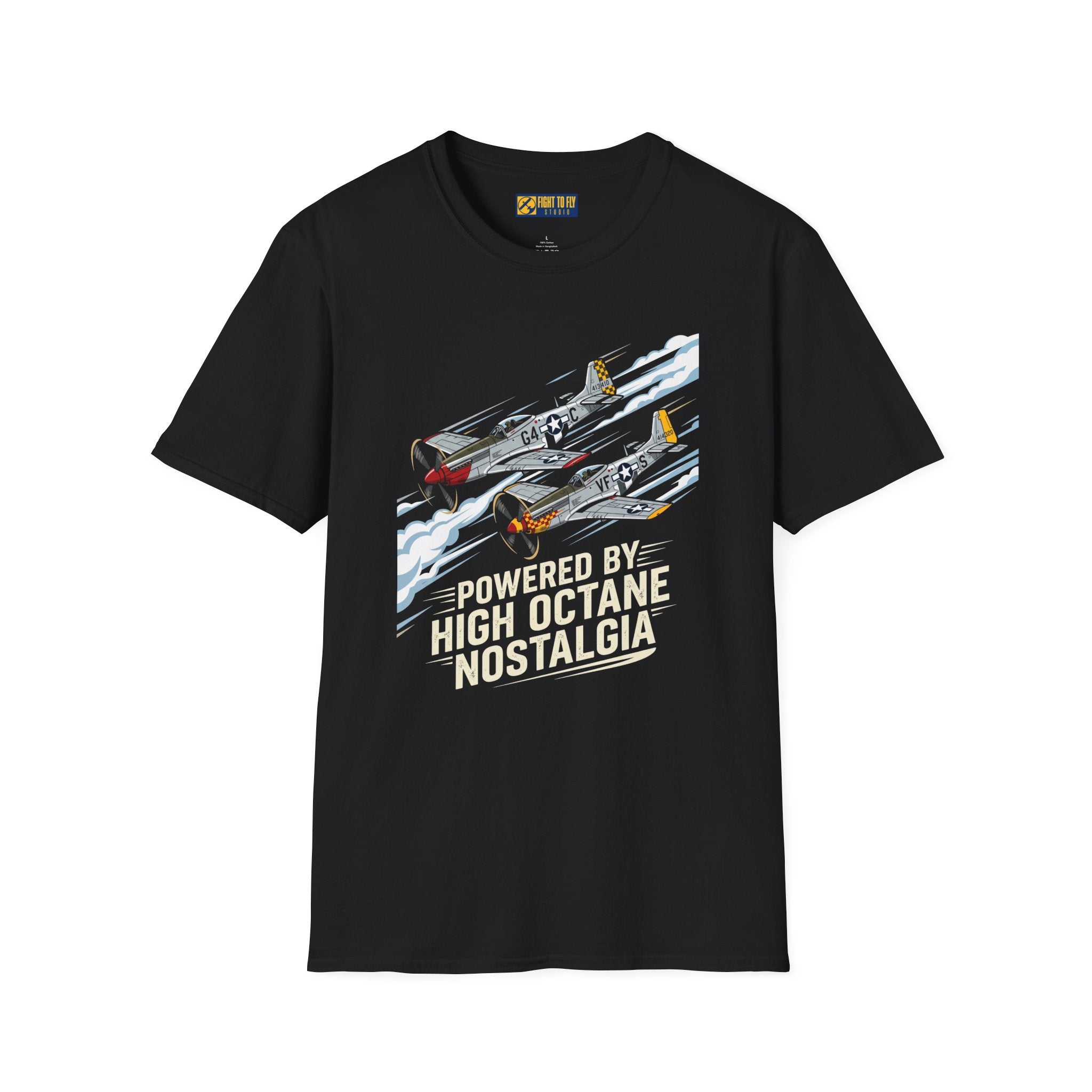 Powered by High Octane Nostalgia Mustang Tee