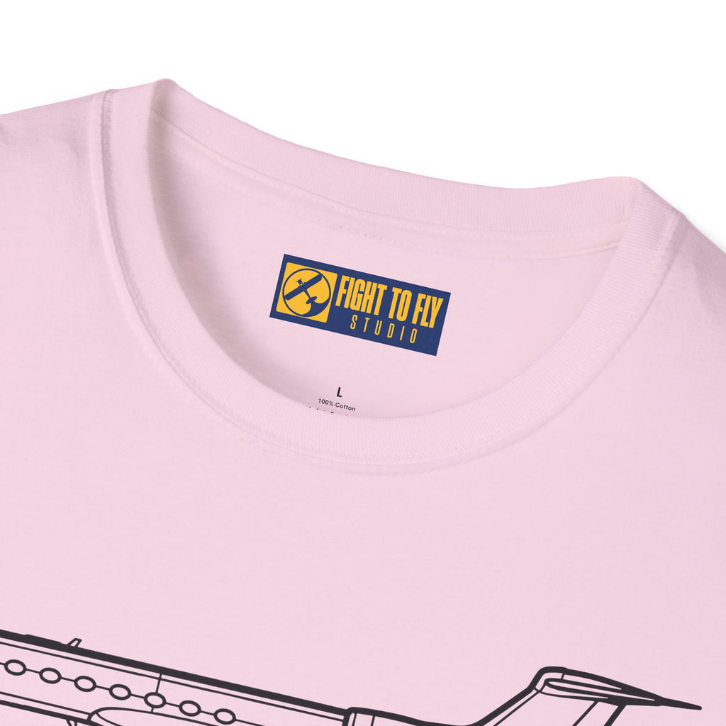 G550 T-Shirt – Gulfstream G550 Long-Range Business Jet Aviation Tee