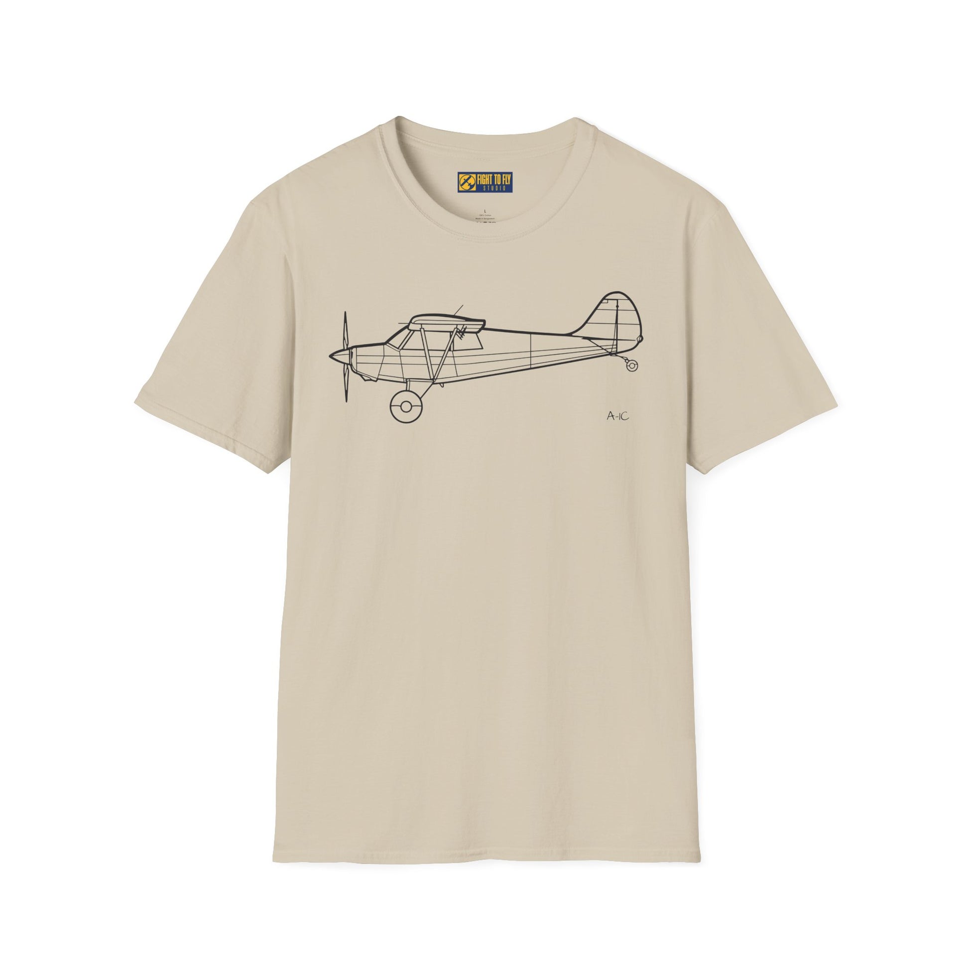 Husky A-1C T-Shirt – A-1C Taildragger STOL Aircraft Aviation Tee