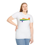 Cessna 170 Rainbow Pride Airplane Silhouette