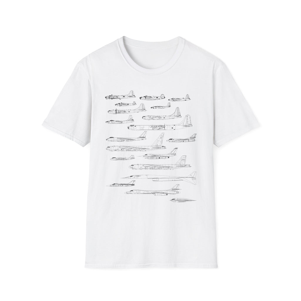 Lineage of USAF Bombers Evolution Tee