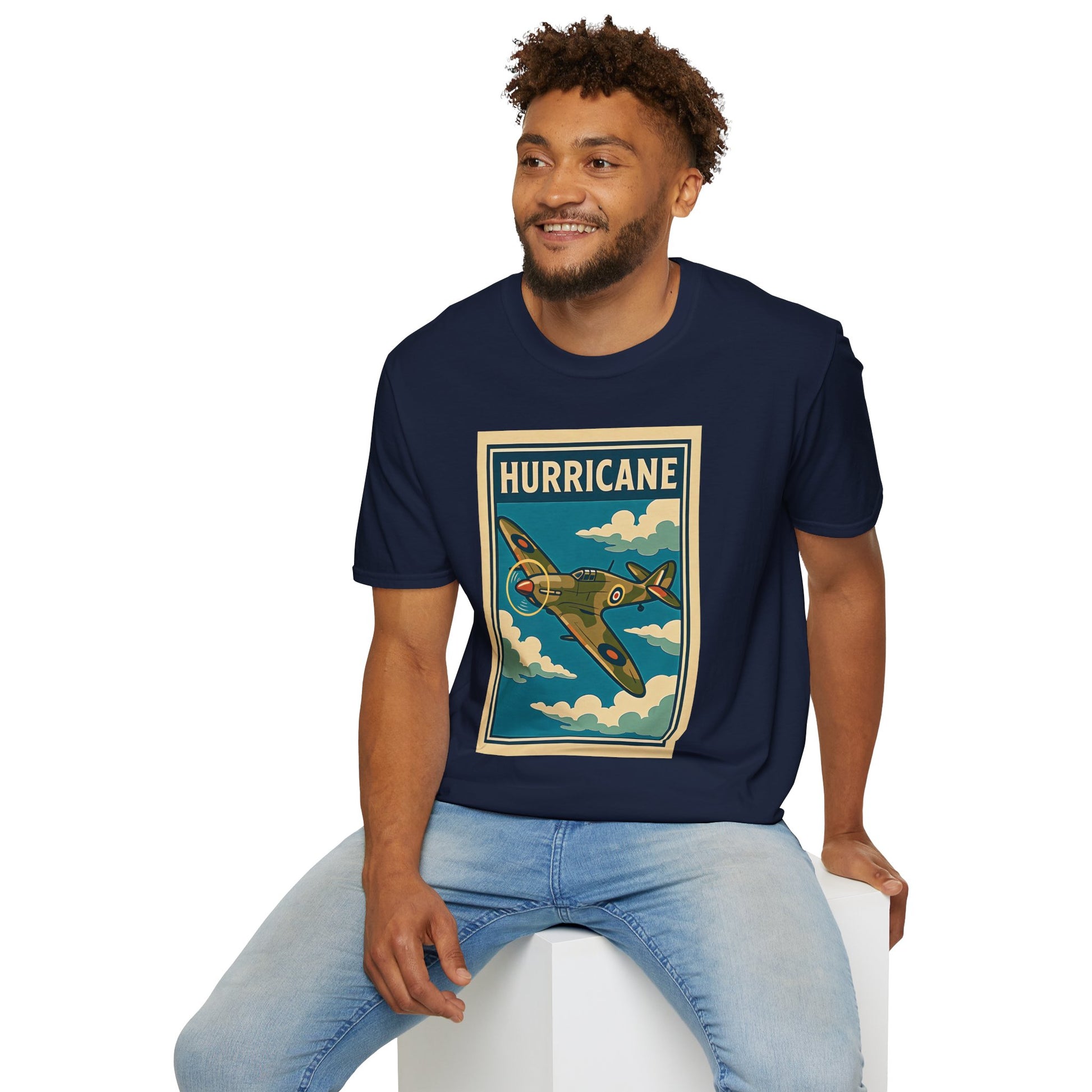 Hurricane Premium T-Shirt – Early War British Fighter Full Graphic Tee - Pilot gifts - WWII warbird t-shirt