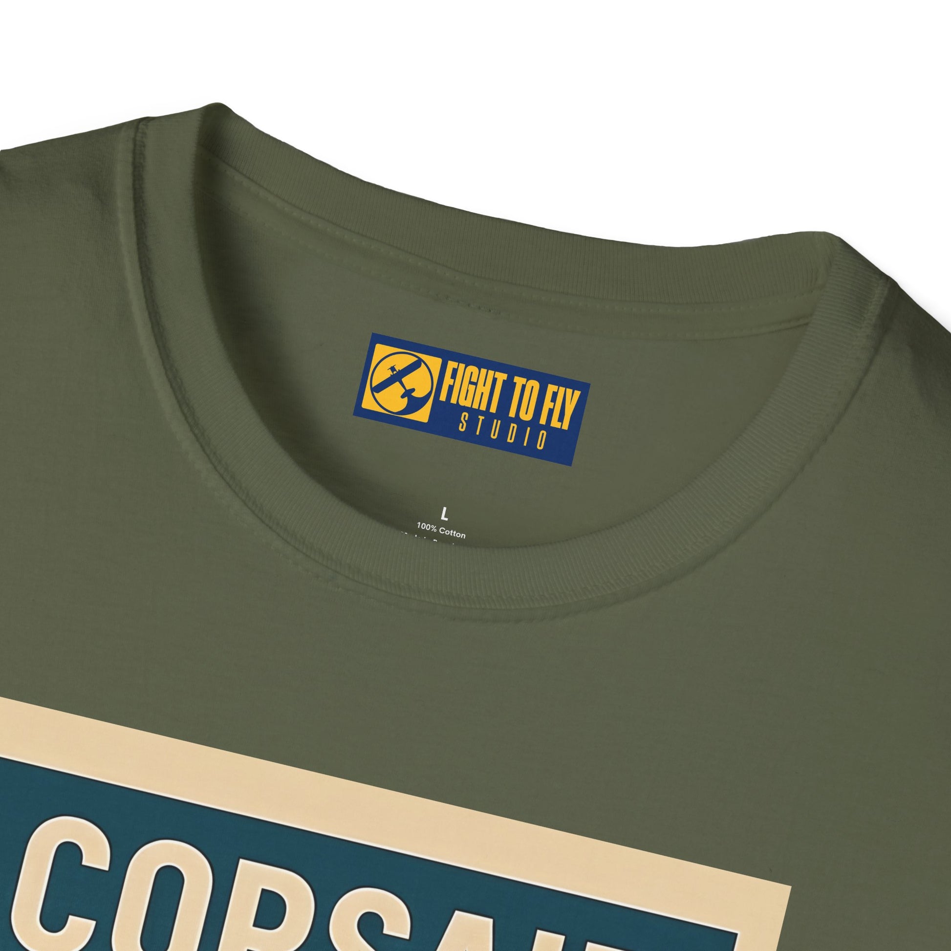 F4U Corsair Premium T-Shirt – Bent-Wing Fighter Full Graphic WWII Aviation Tee - Pilot gifts - warbird t-shirt