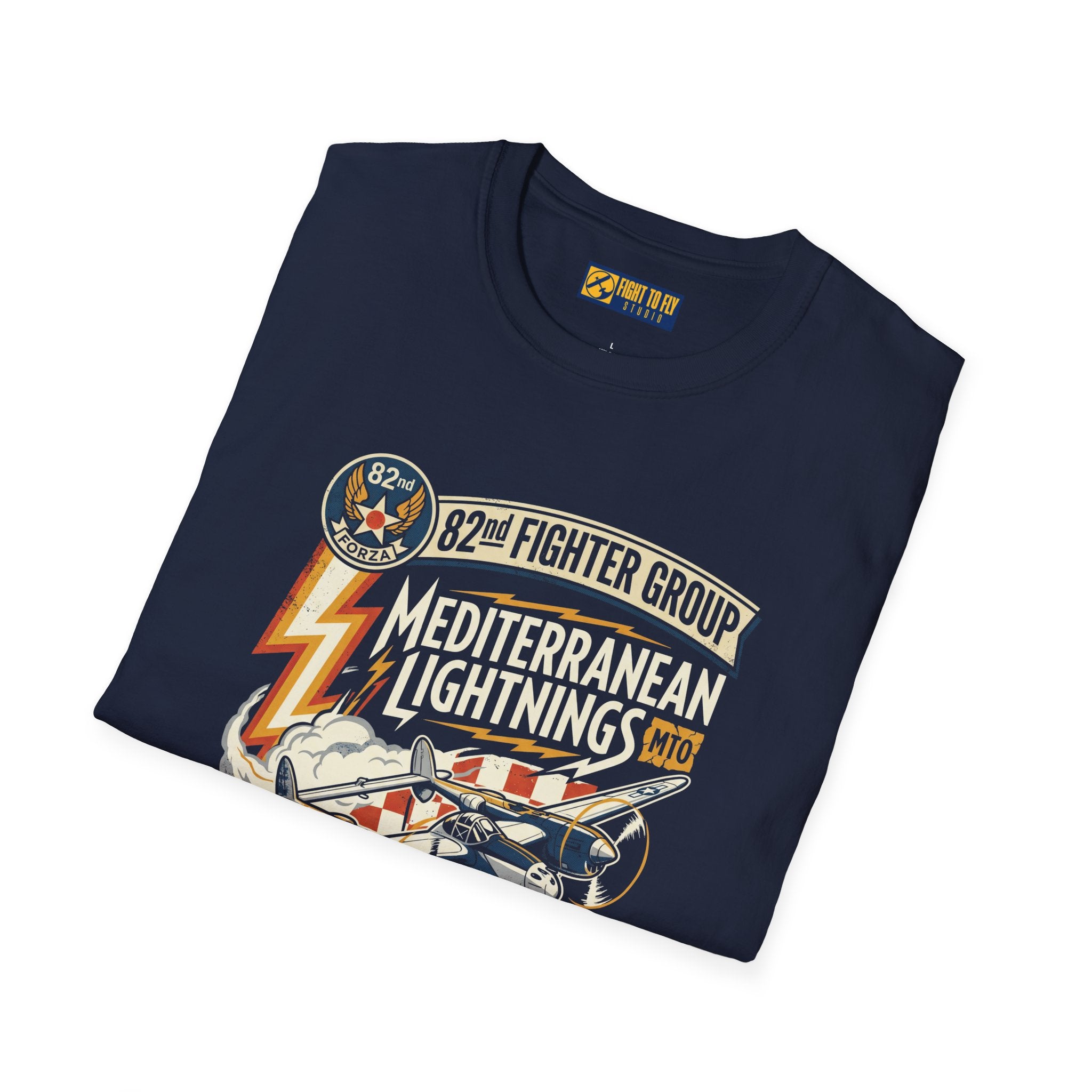 82nd Fighter Group Mediterranean Lightnings Tee
