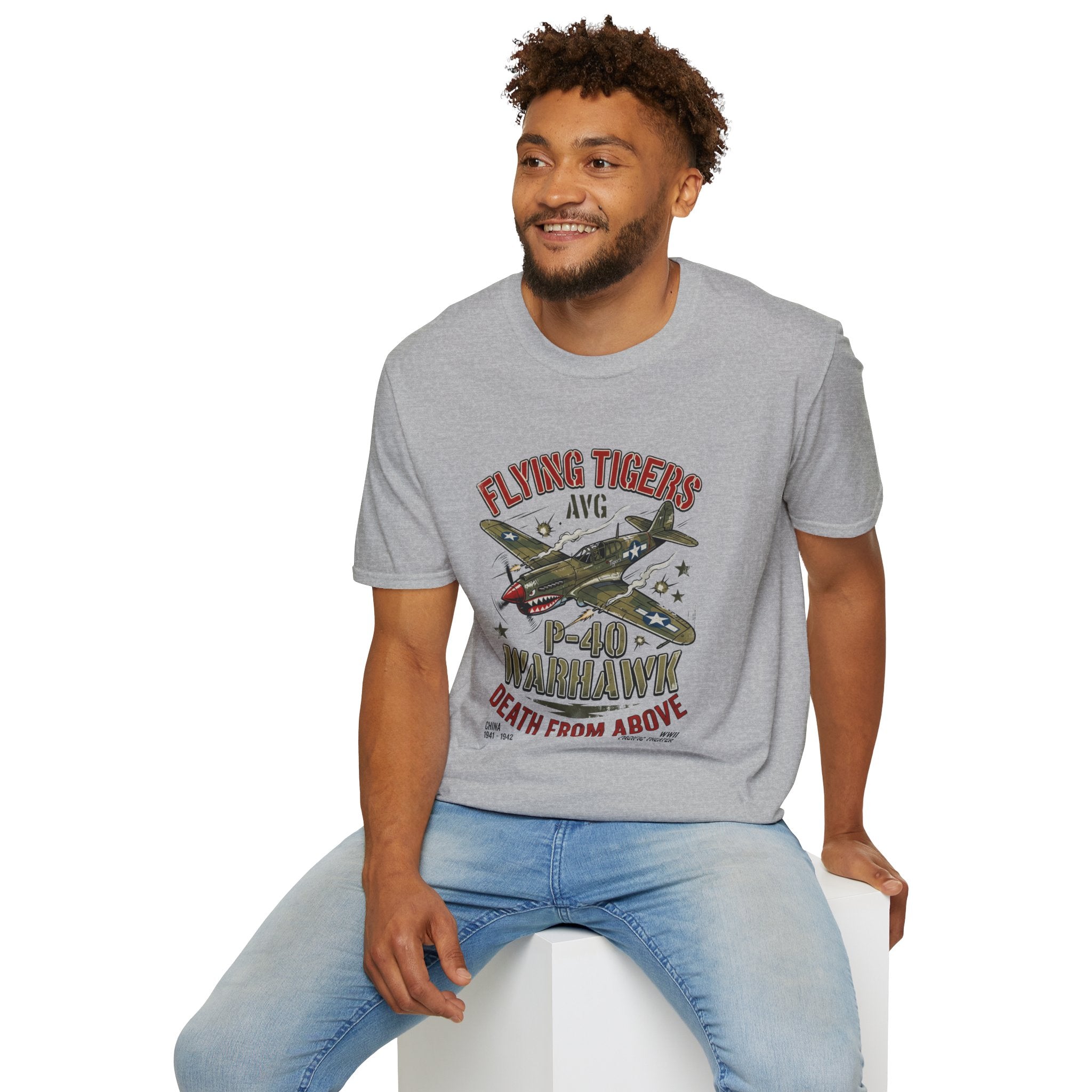 P-40 Warhawk Flying Tigers AVG T-Shirt