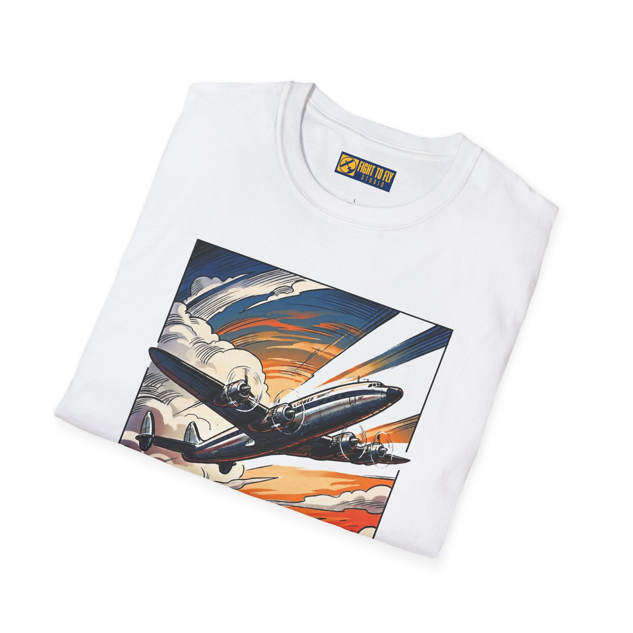 Constellation Vintage Airliner Art T-Shirt