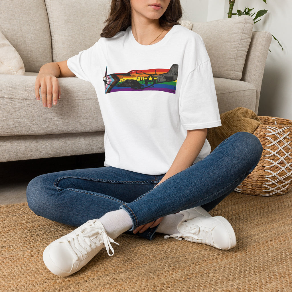 P-51 Mustang Progress Pride Vintage Warbird T-Shirt
