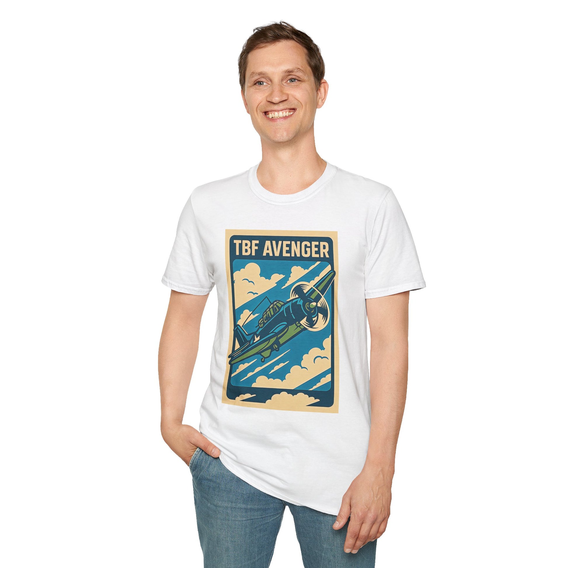 Avenger Premium T-Shirt – WWII Torpedo Bomber Full Graphic Aviation Tee - Pilot gifts - warbird t-shirt
