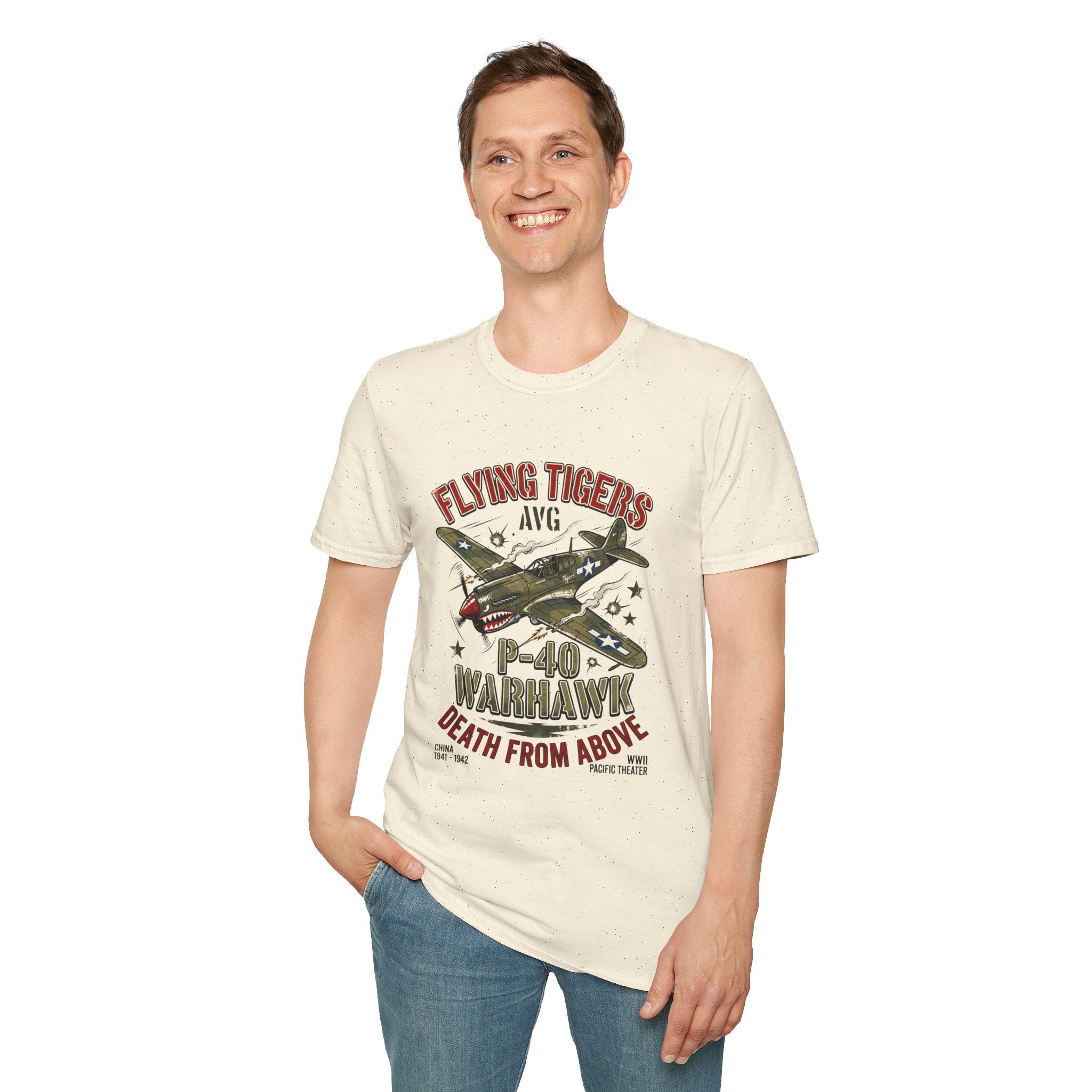 P-40 Warhawk Flying Tigers AVG T-Shirt