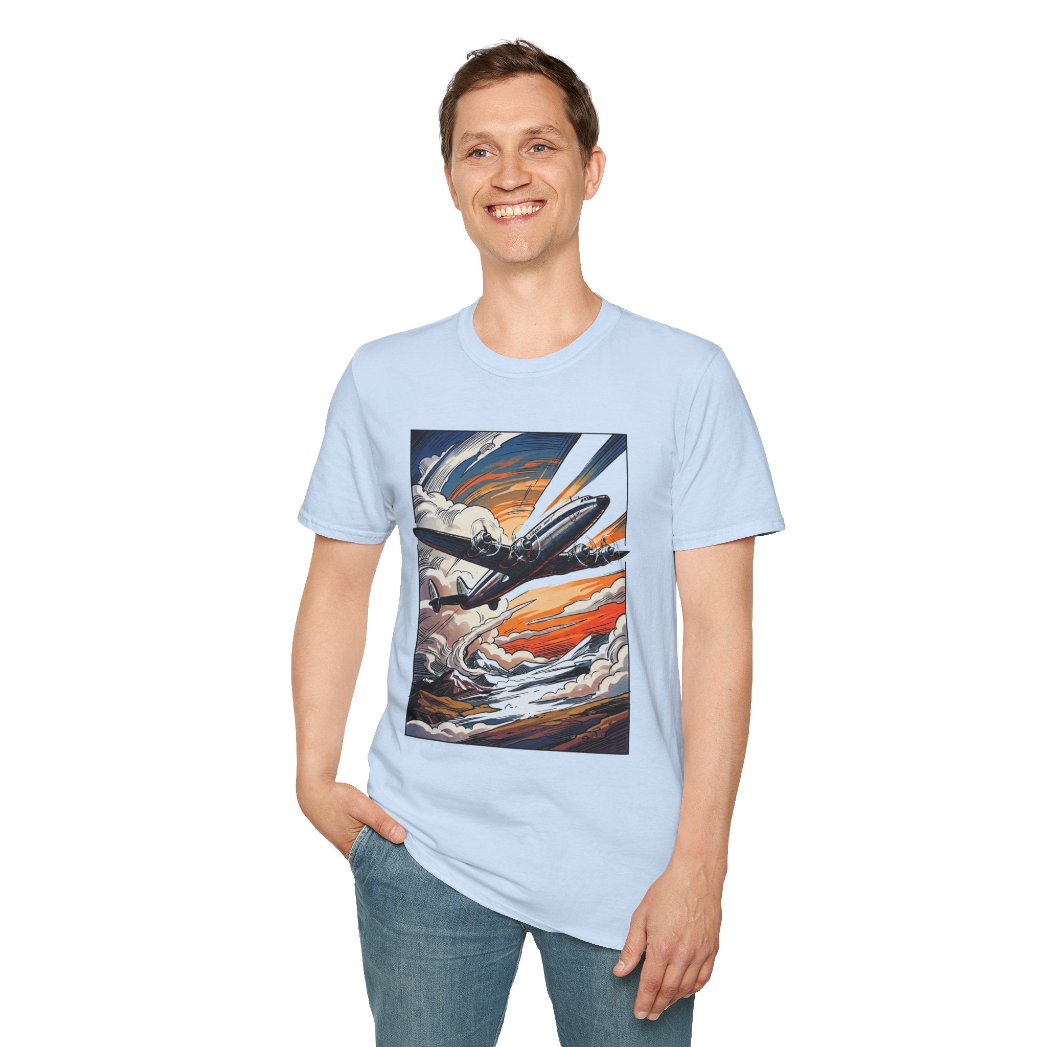 Constellation Vintage Airliner Art T-Shirt