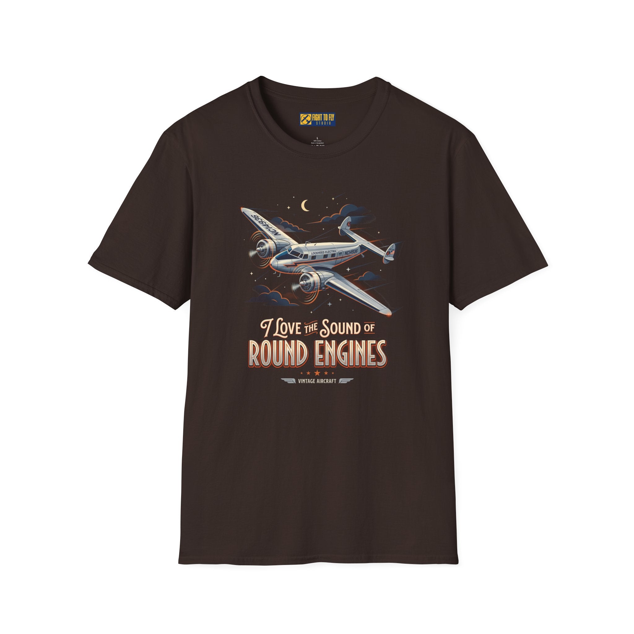I Love the Sound of Round Engines Electra Jr Tee