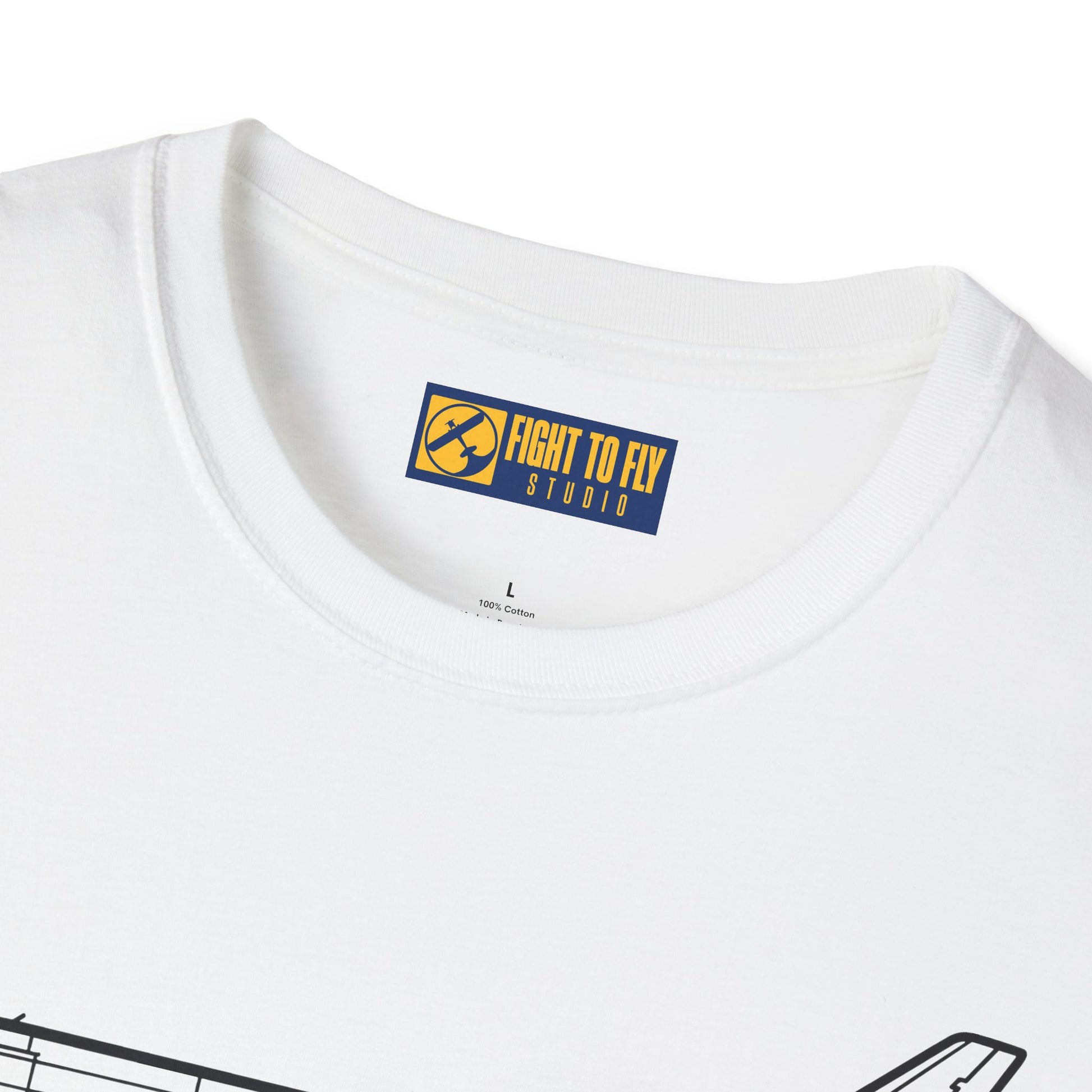 KC-10 T-Shirt – KC-10 Aerial Refueling Tanker Jet Side Profile Aviation Tee