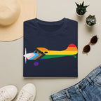 Cessna 170 Progress Pride Airplane Silhouette T-Shirt