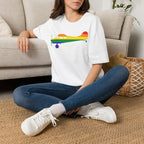 Cessna 170 Rainbow Pride Airplane Silhouette