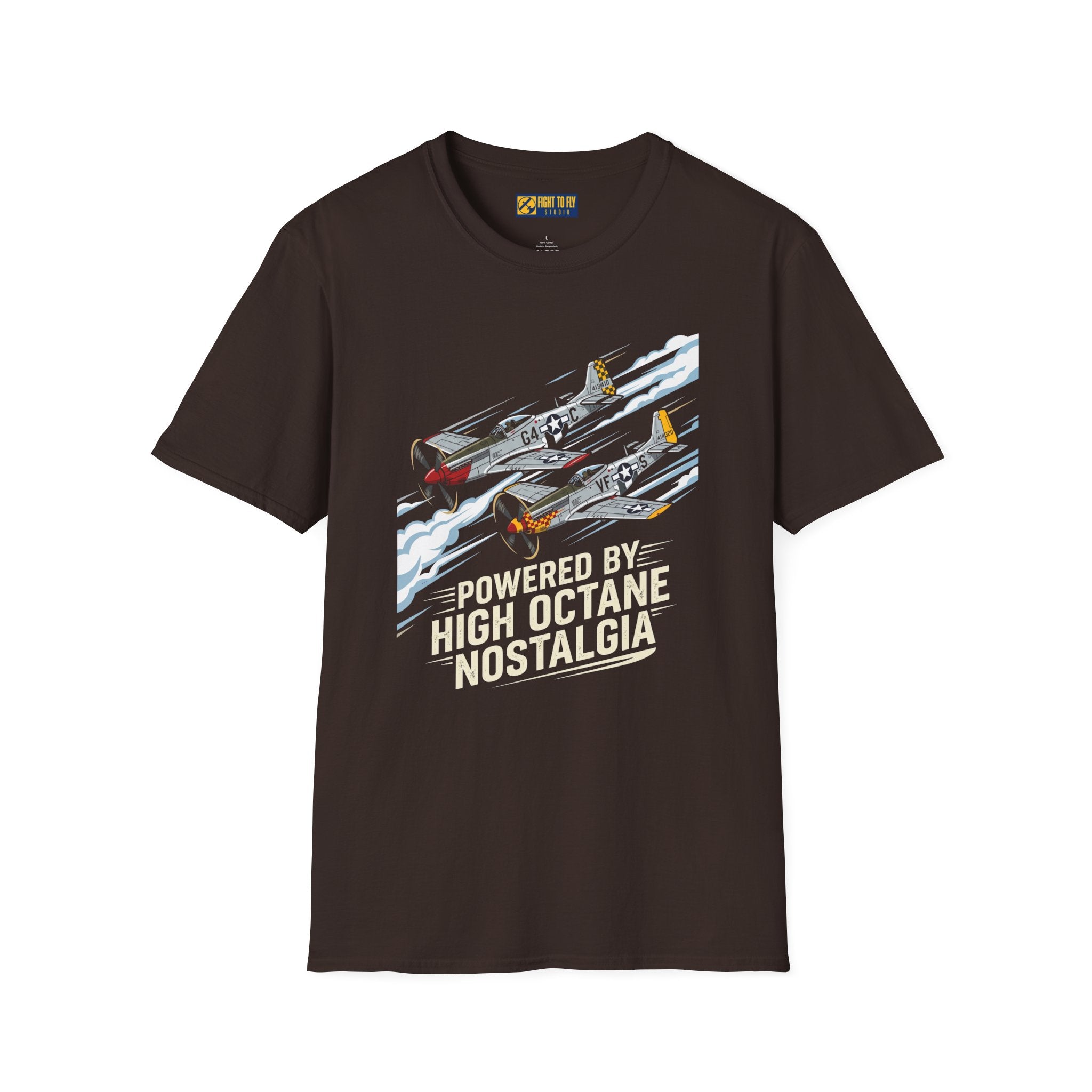 Powered by High Octane Nostalgia Mustang Tee