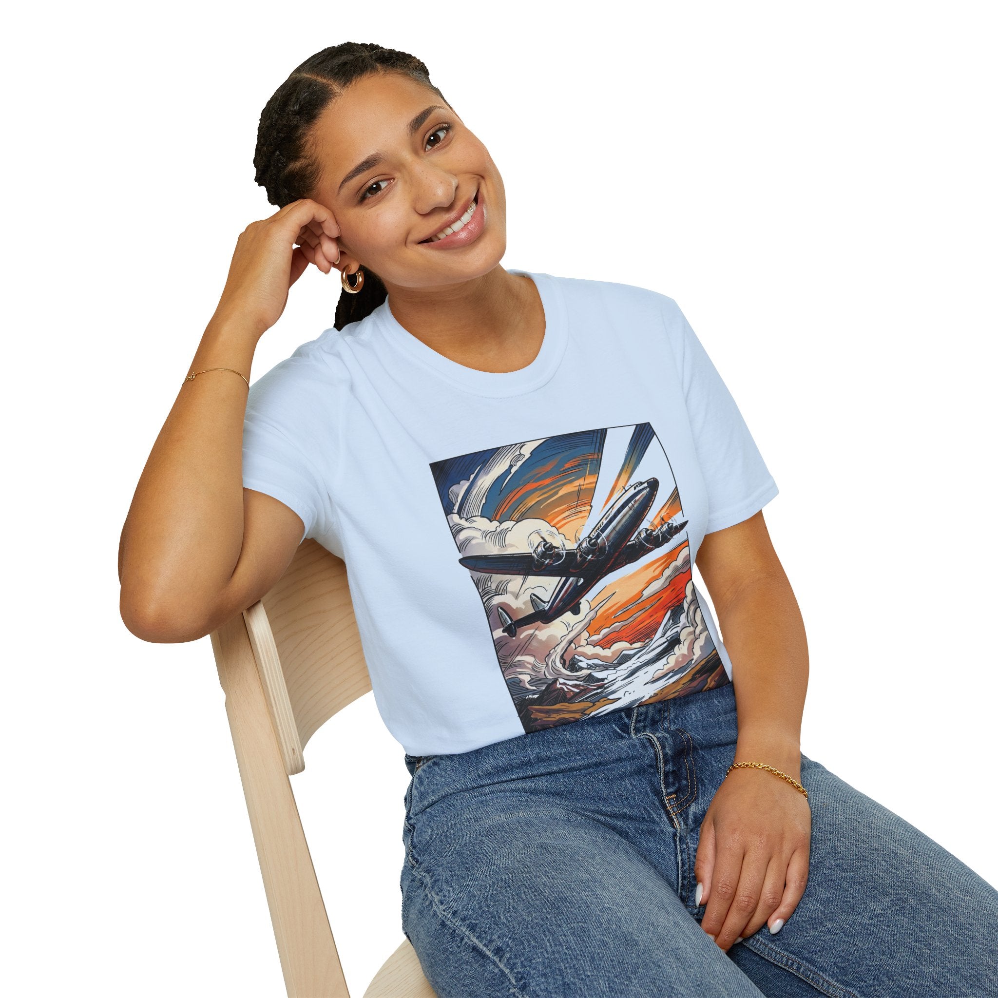Constellation Vintage Airliner Art T-Shirt