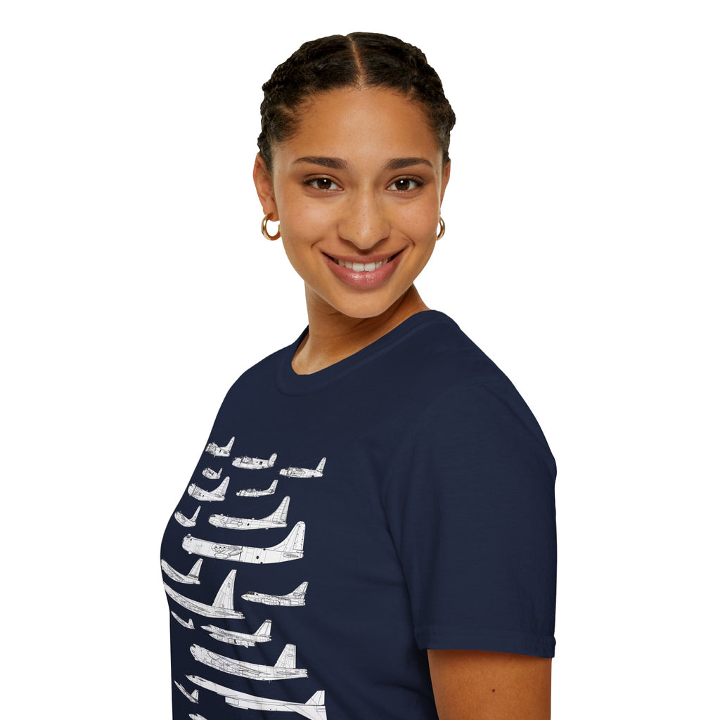Lineage of USAF Bombers Evolution Tee