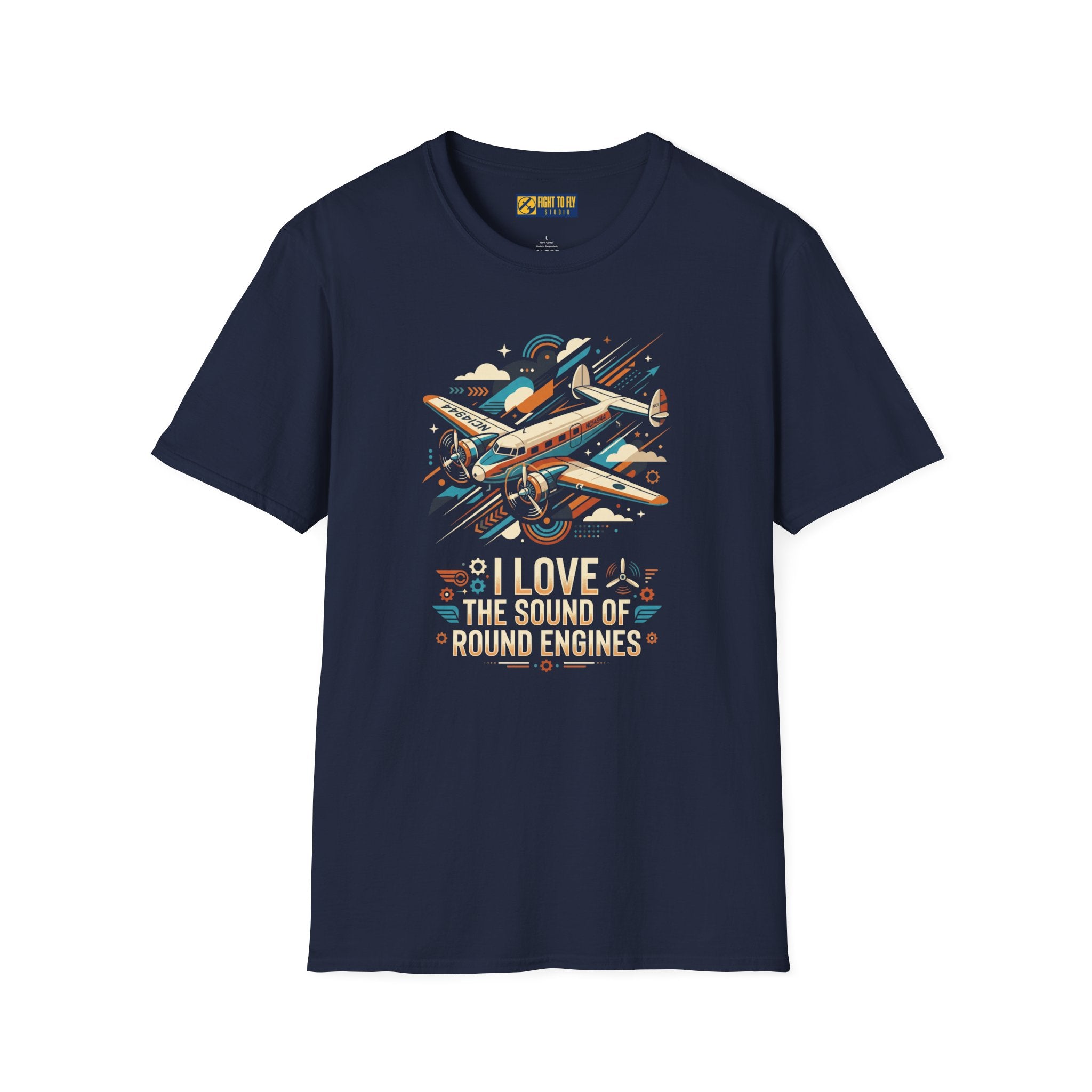 I Love the Sound of Round Engines Lockheed Electra Jr Tee