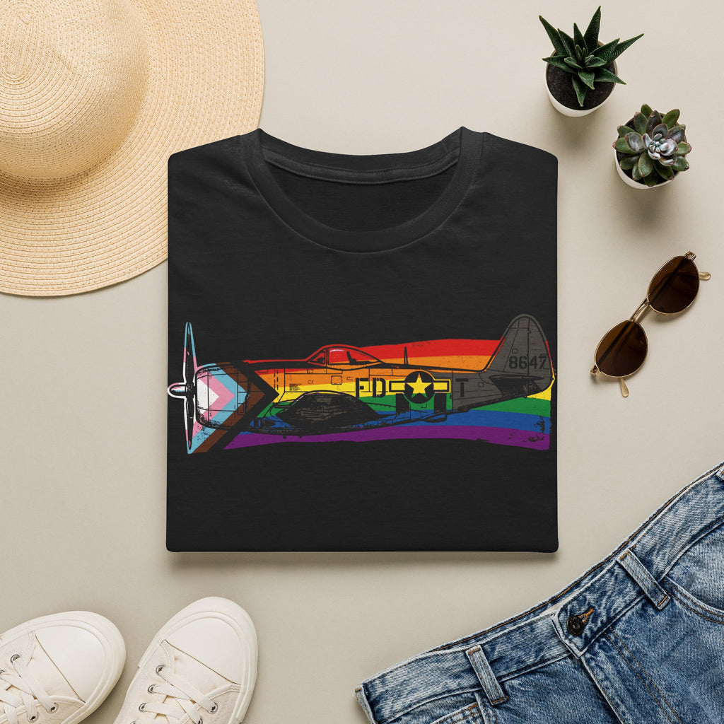 P-47 Thunderbolt Progress Pride Vintage Warbird T-Shirt