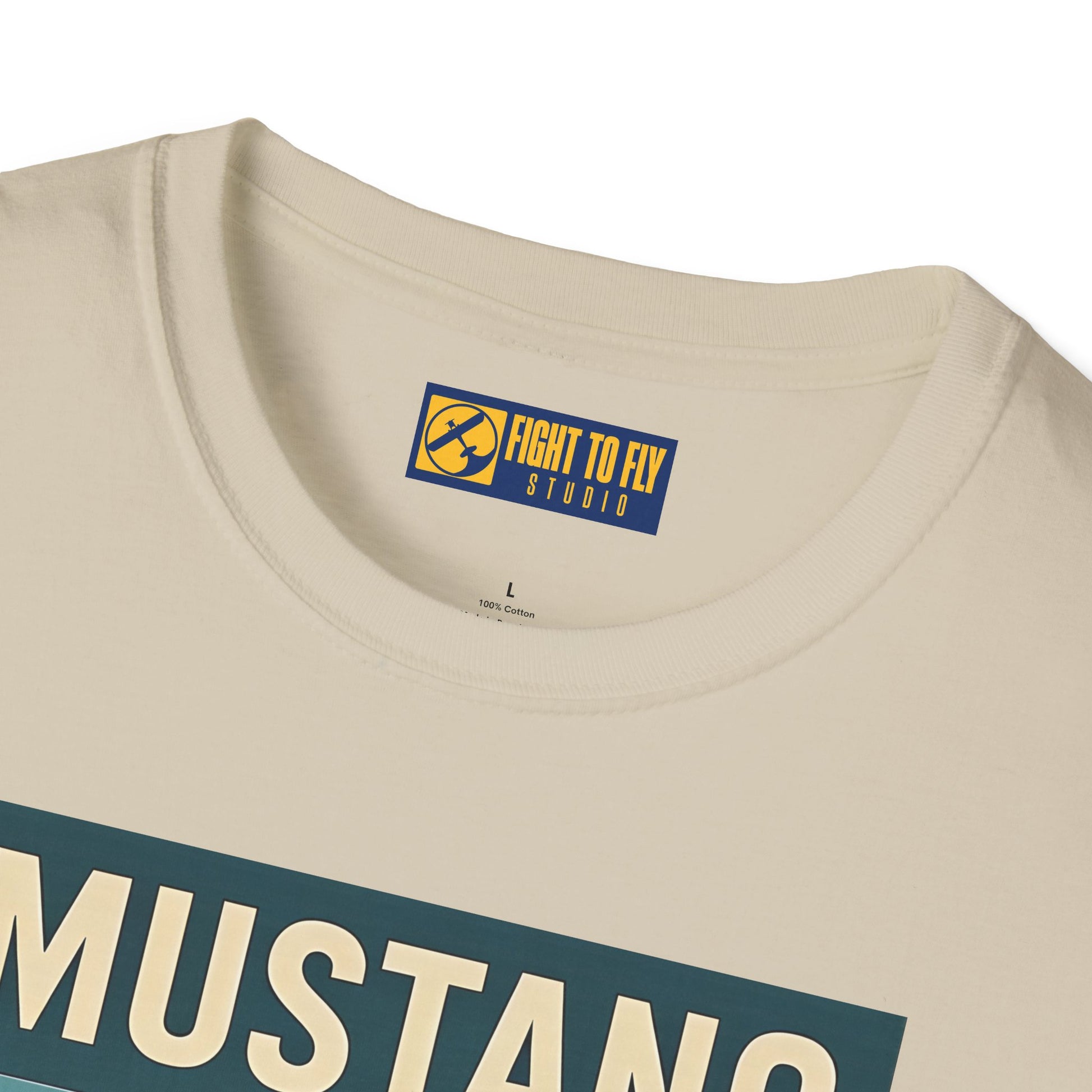 Mustang Premium T-Shirt – Long-Range Escort Fighter Full Graphic WWII Tee - Pilot gifts - warbird t-shirt