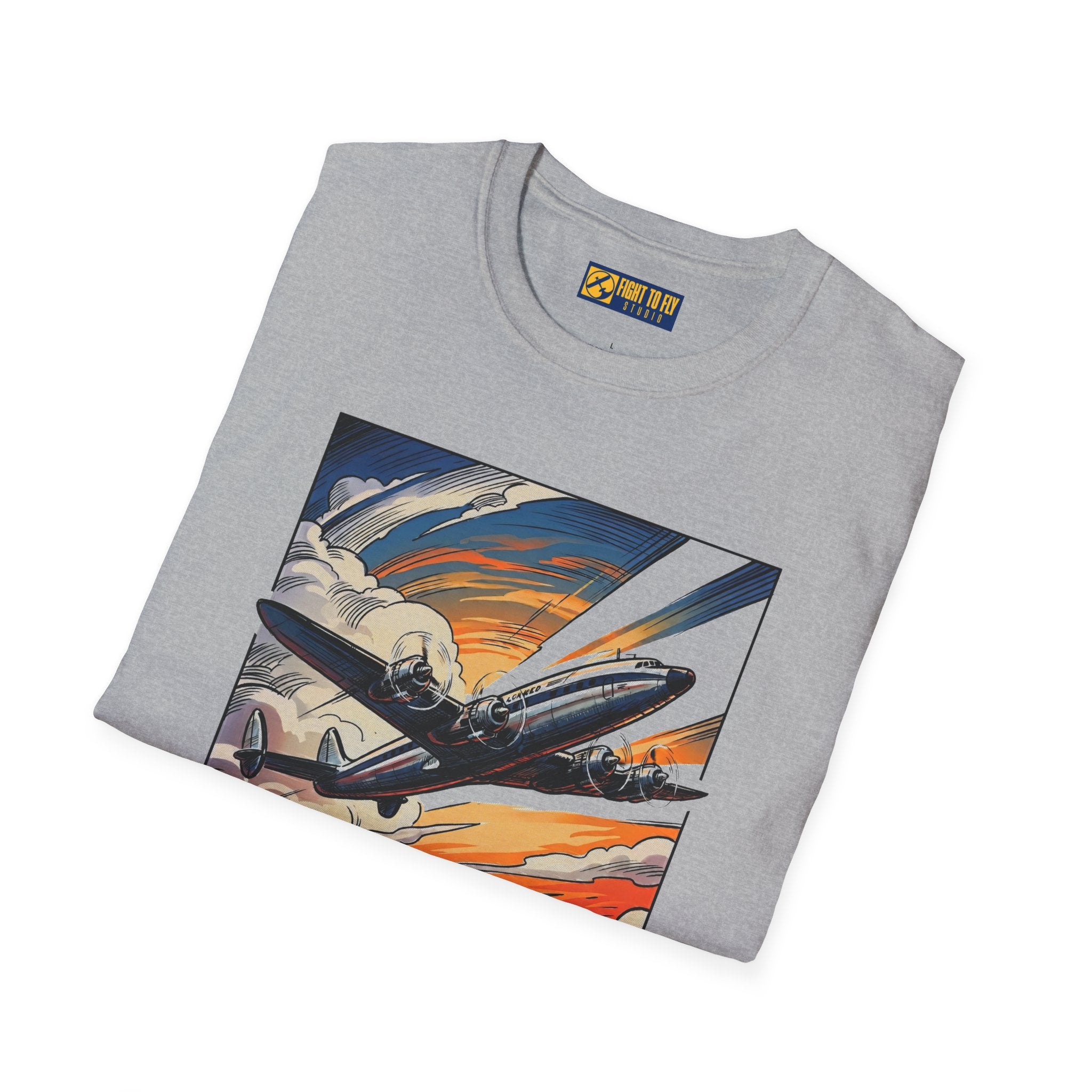 Constellation Vintage Airliner Art T-Shirt