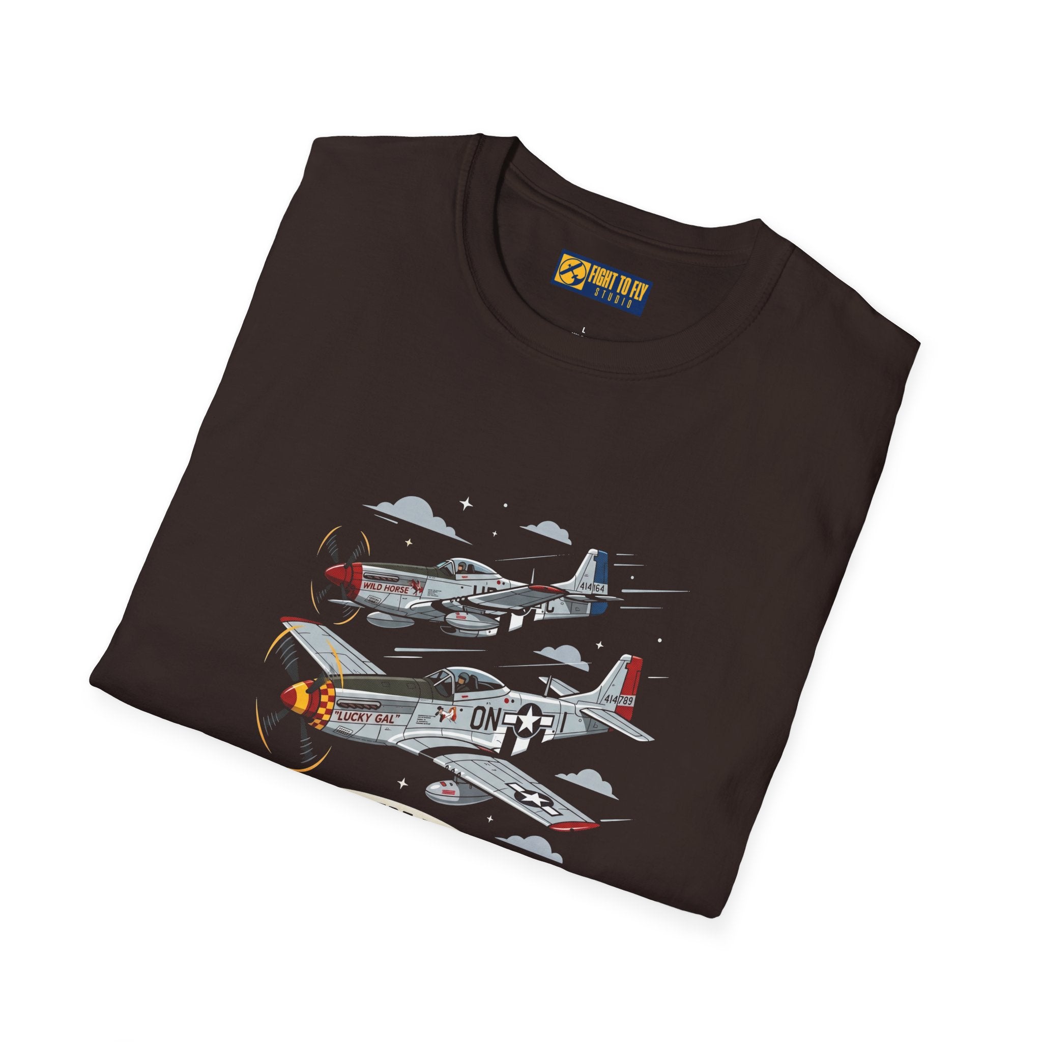 Just Here for the Airplane Noise Mustang Tee