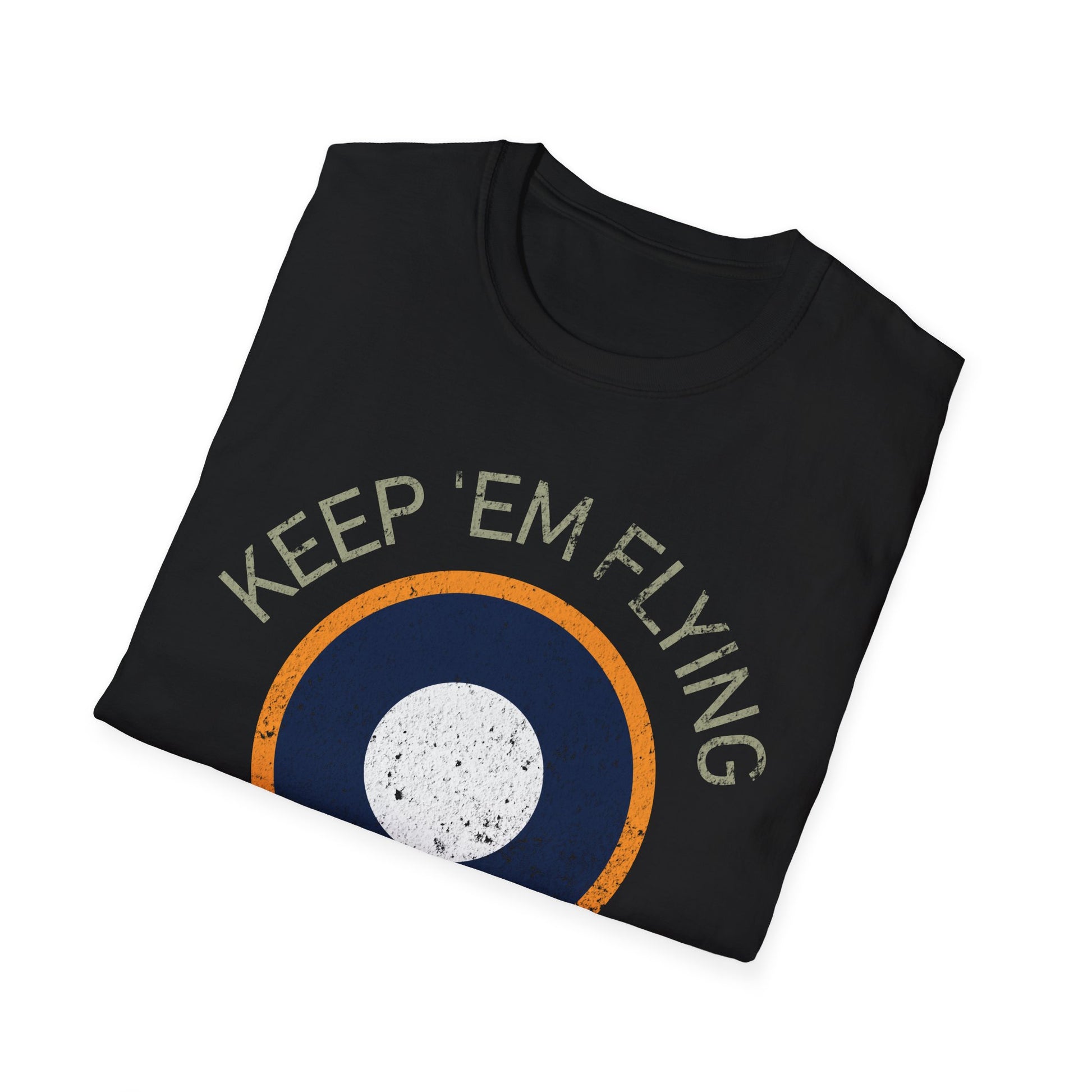 RAF SEAC Roundel “Keep ’Em Flying” WWII Heritage T-Shirt – South East Asia Command Insignia