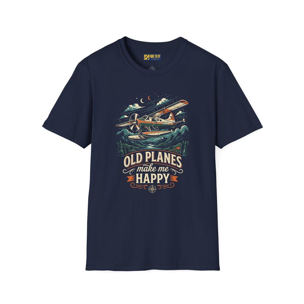 Old Planes Make Me Happy Mountain Flying Tee