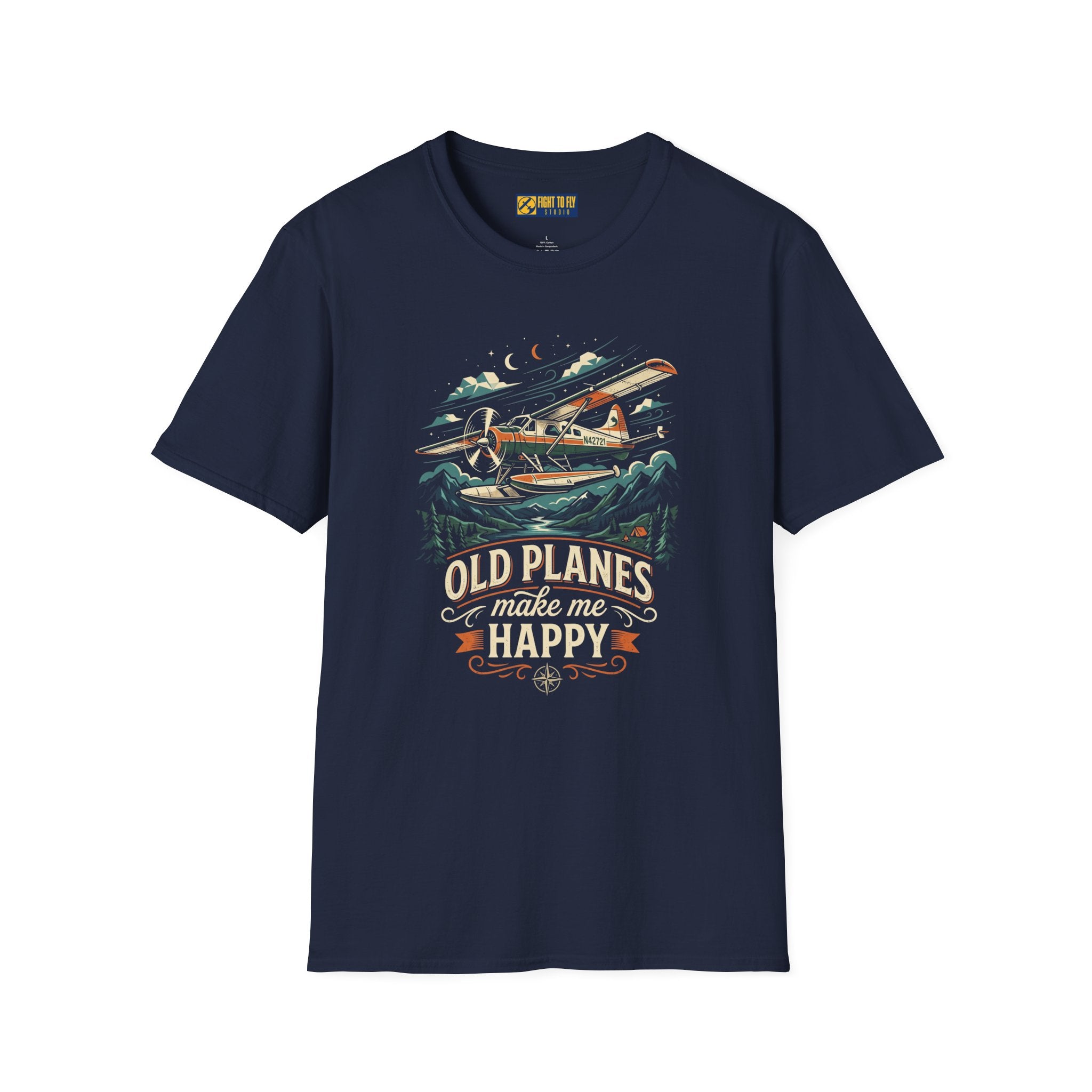Old Planes Make Me Happy Mountain Flying Tee