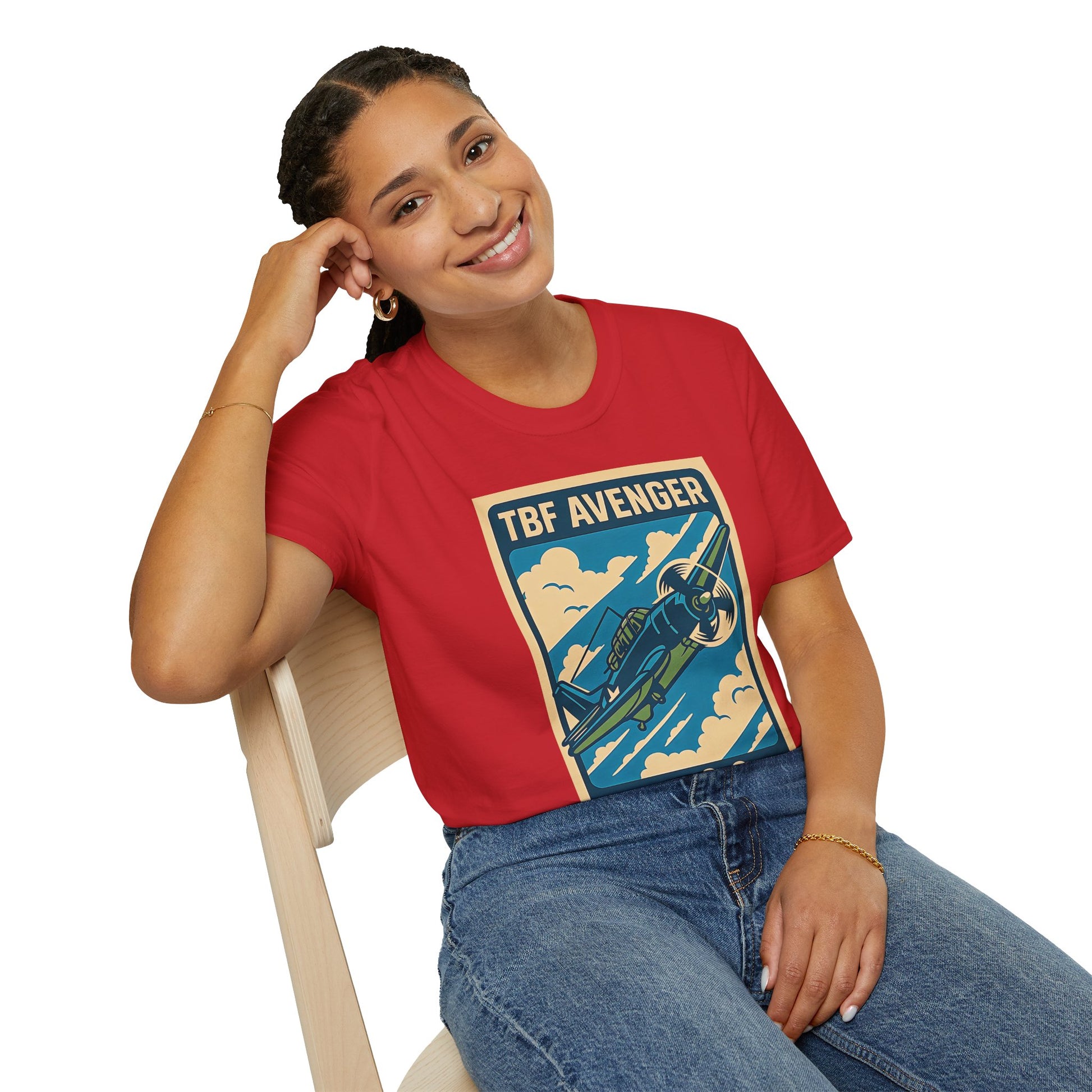 Avenger Premium T-Shirt – WWII Torpedo Bomber Full Graphic Aviation Tee - Pilot gifts - warbird t-shirt