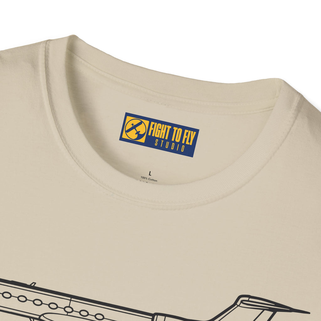 G550 T-Shirt – Gulfstream G550 Long-Range Business Jet Aviation Tee