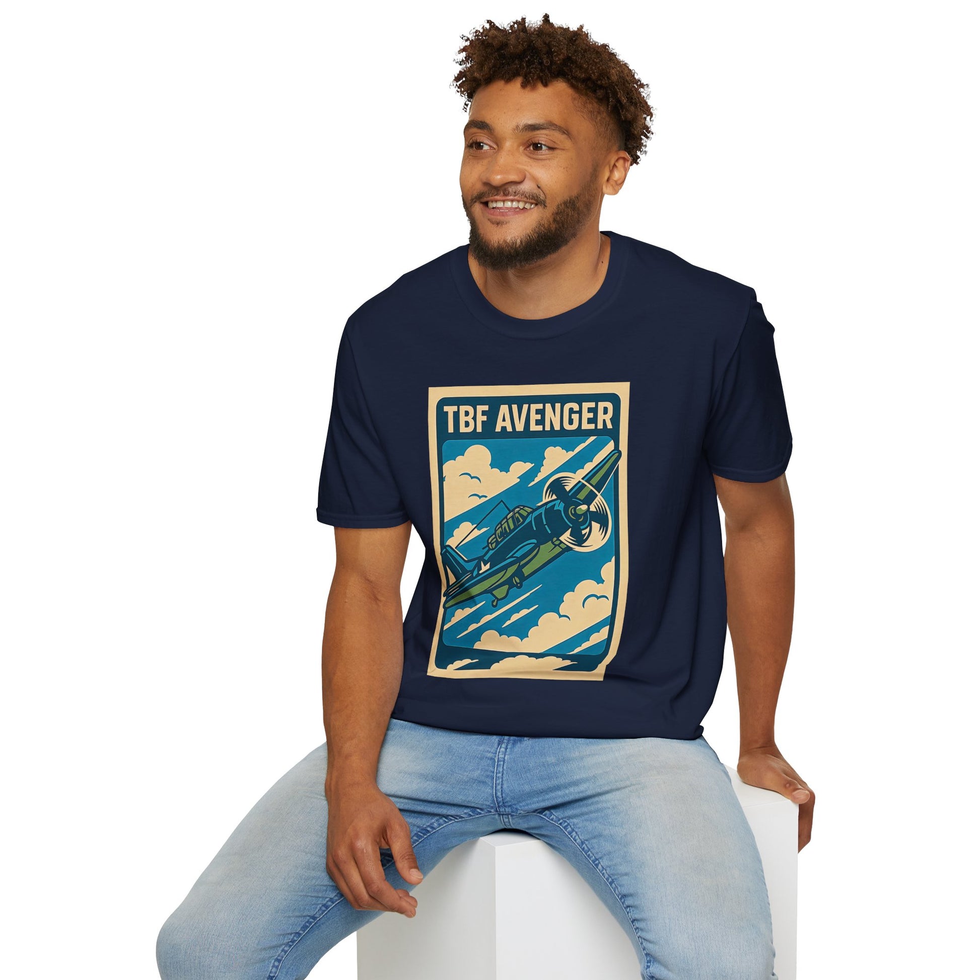 Avenger Premium T-Shirt – WWII Torpedo Bomber Full Graphic Aviation Tee - Pilot gifts - warbird t-shirt