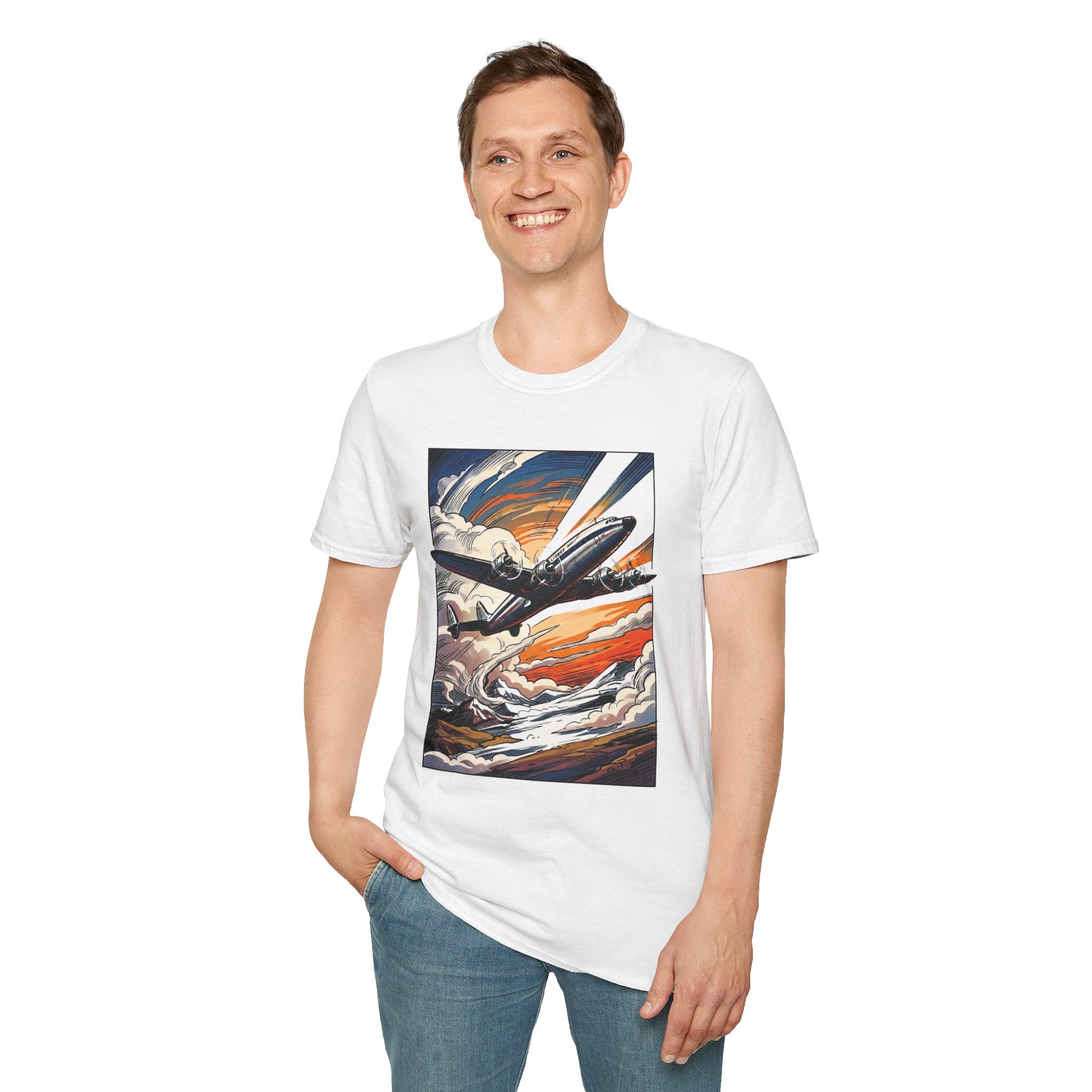 Constellation Vintage Airliner Art T-Shirt