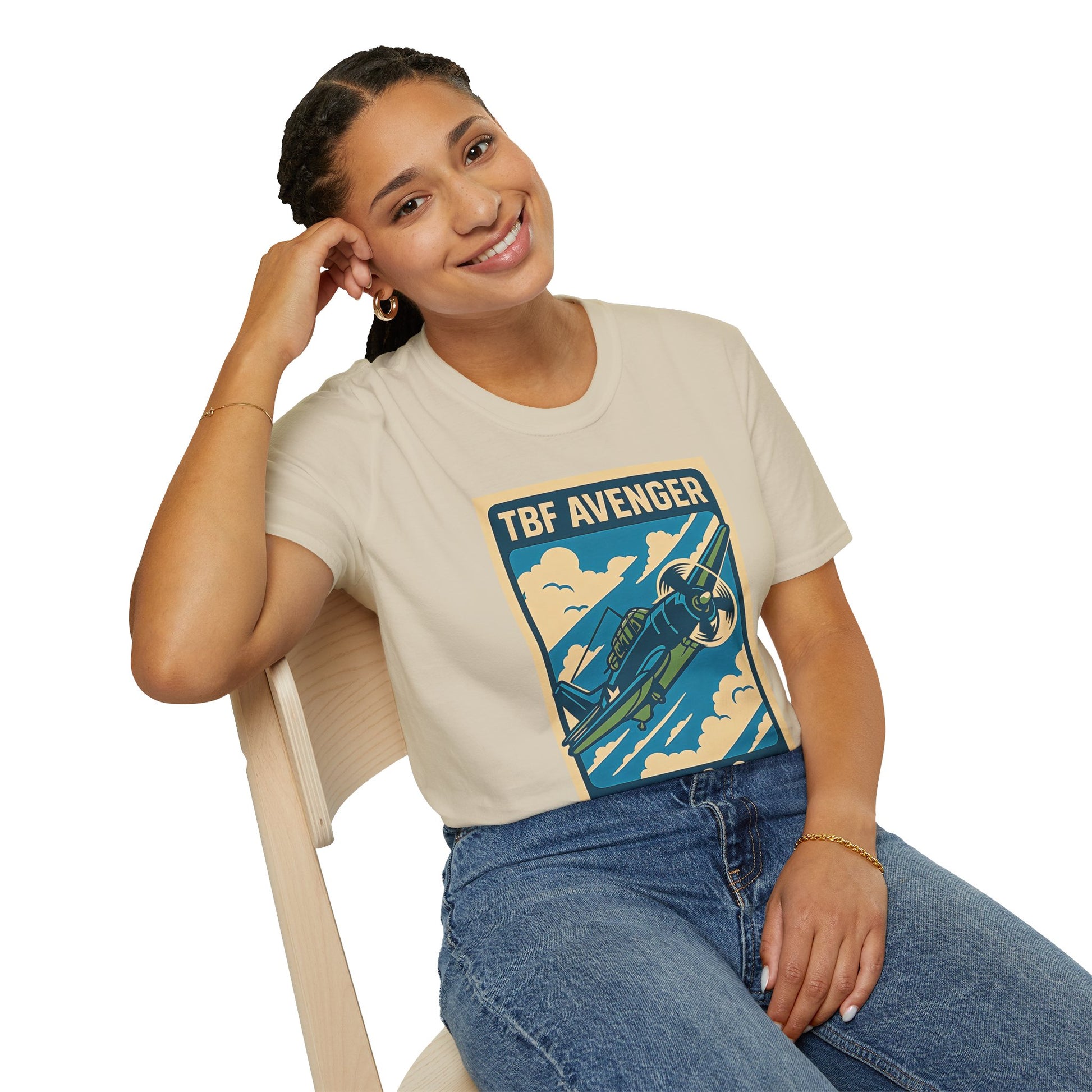 Avenger Premium T-Shirt – WWII Torpedo Bomber Full Graphic Aviation Tee - Pilot gifts - warbird t-shirt