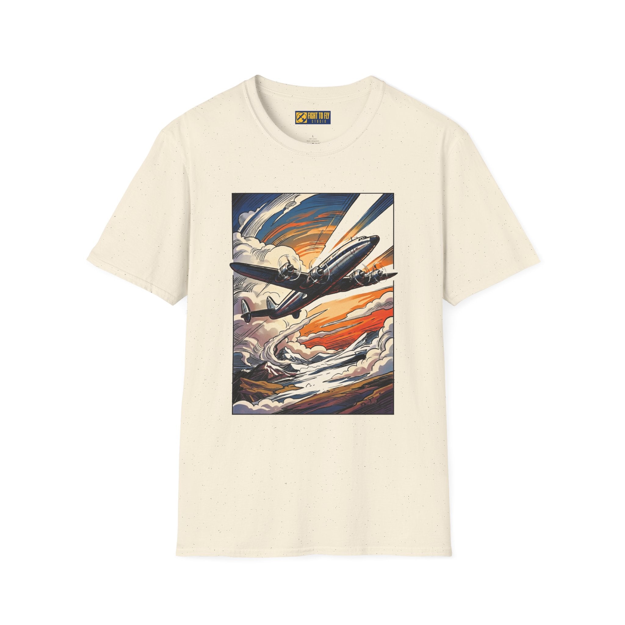 Constellation Vintage Airliner Art T-Shirt
