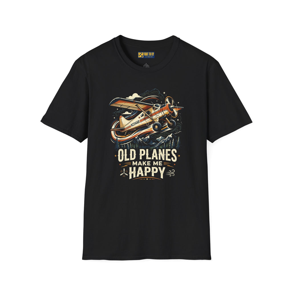 Old Planes Make Me Happy Taildragger Tee