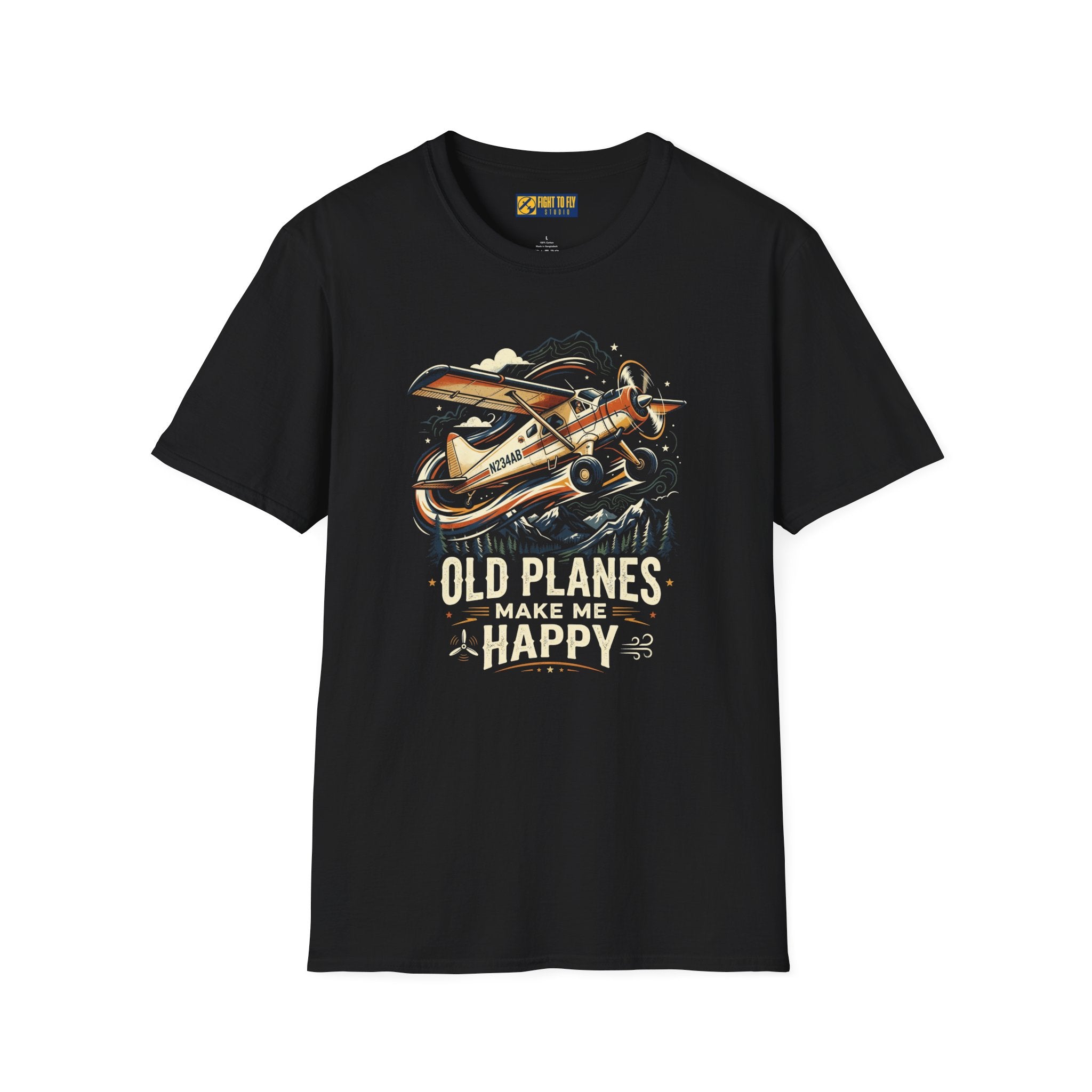 Old Planes Make Me Happy Taildragger Tee