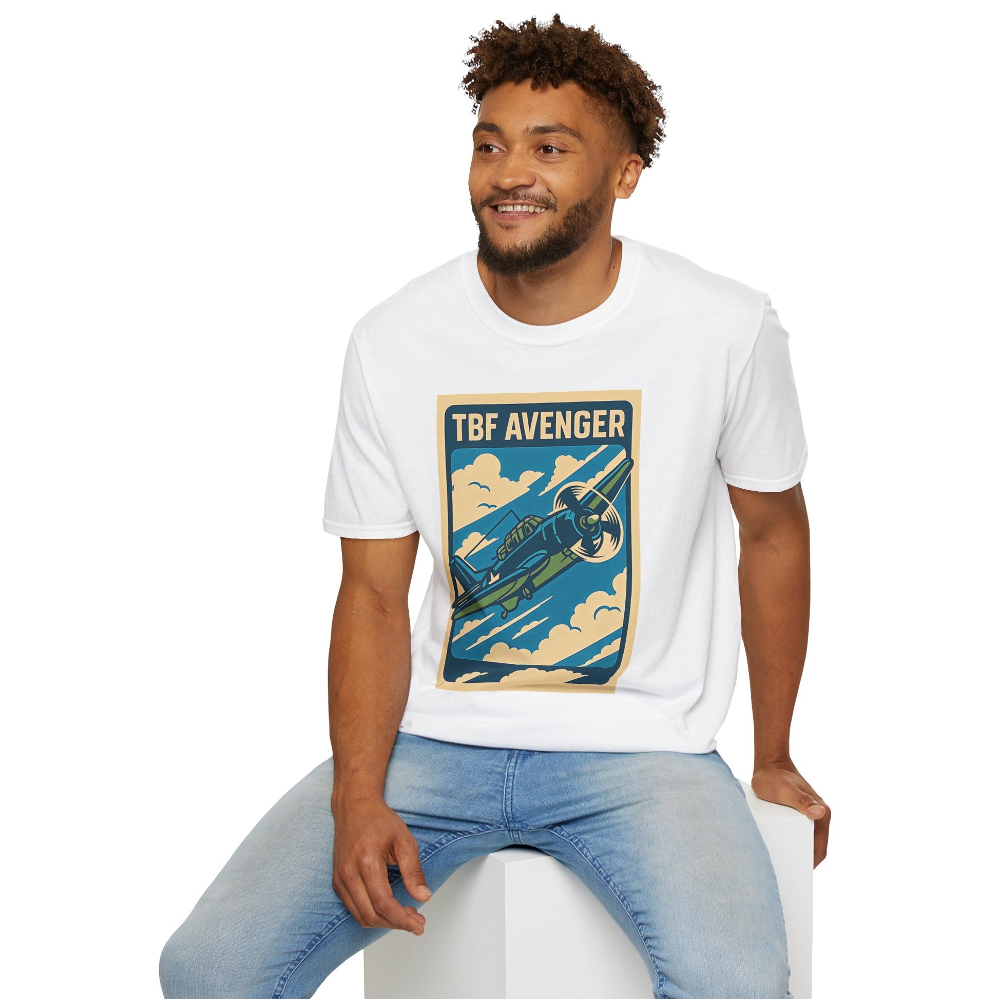 Avenger Premium T-Shirt – WWII Torpedo Bomber Full Graphic Aviation Tee - Pilot gifts - warbird t-shirt