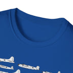 Lineage of USAF Bombers Evolution Tee
