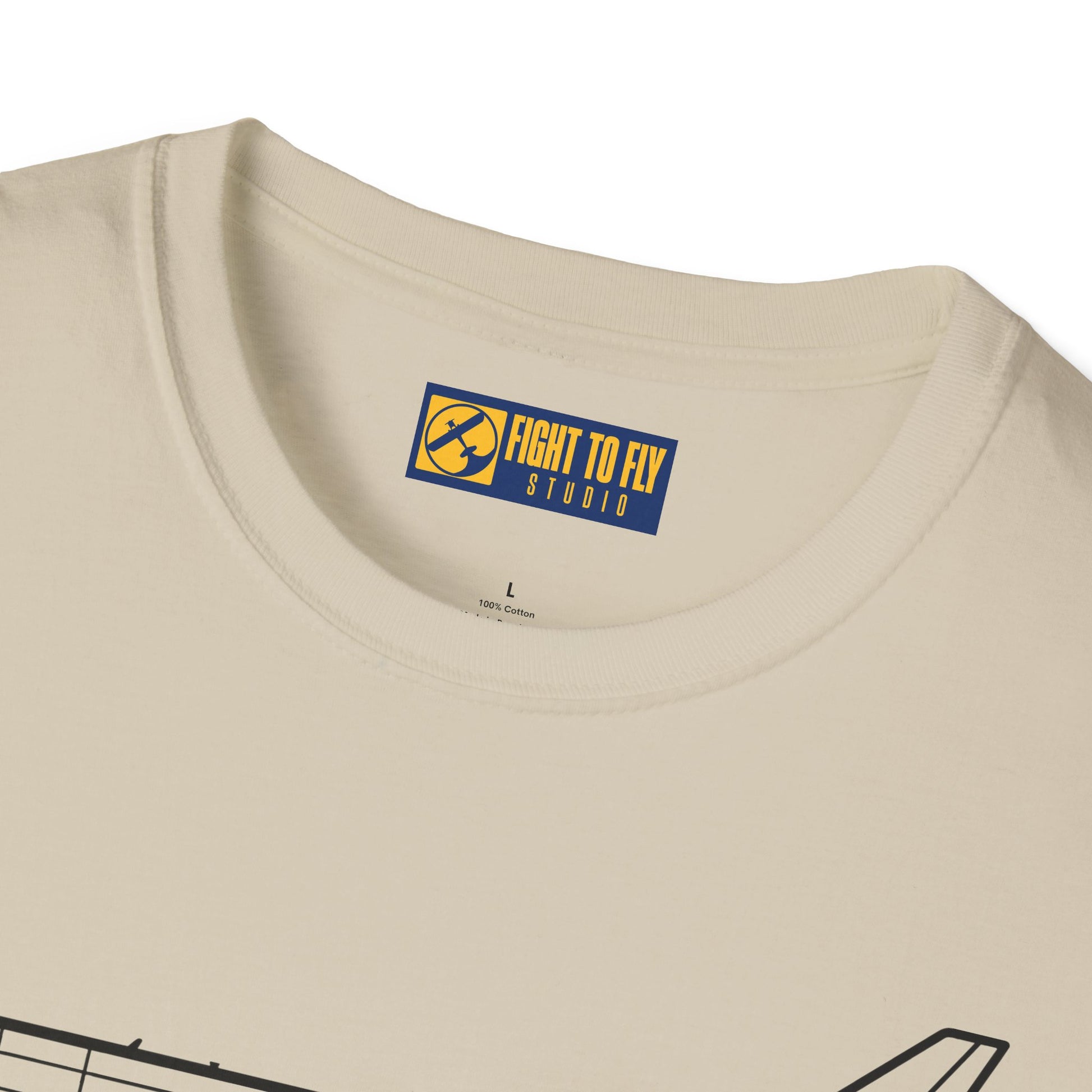 KC-46 T-Shirt – KC-46 Pegasus Tanker Aircraft Side Profile Aviation Tee